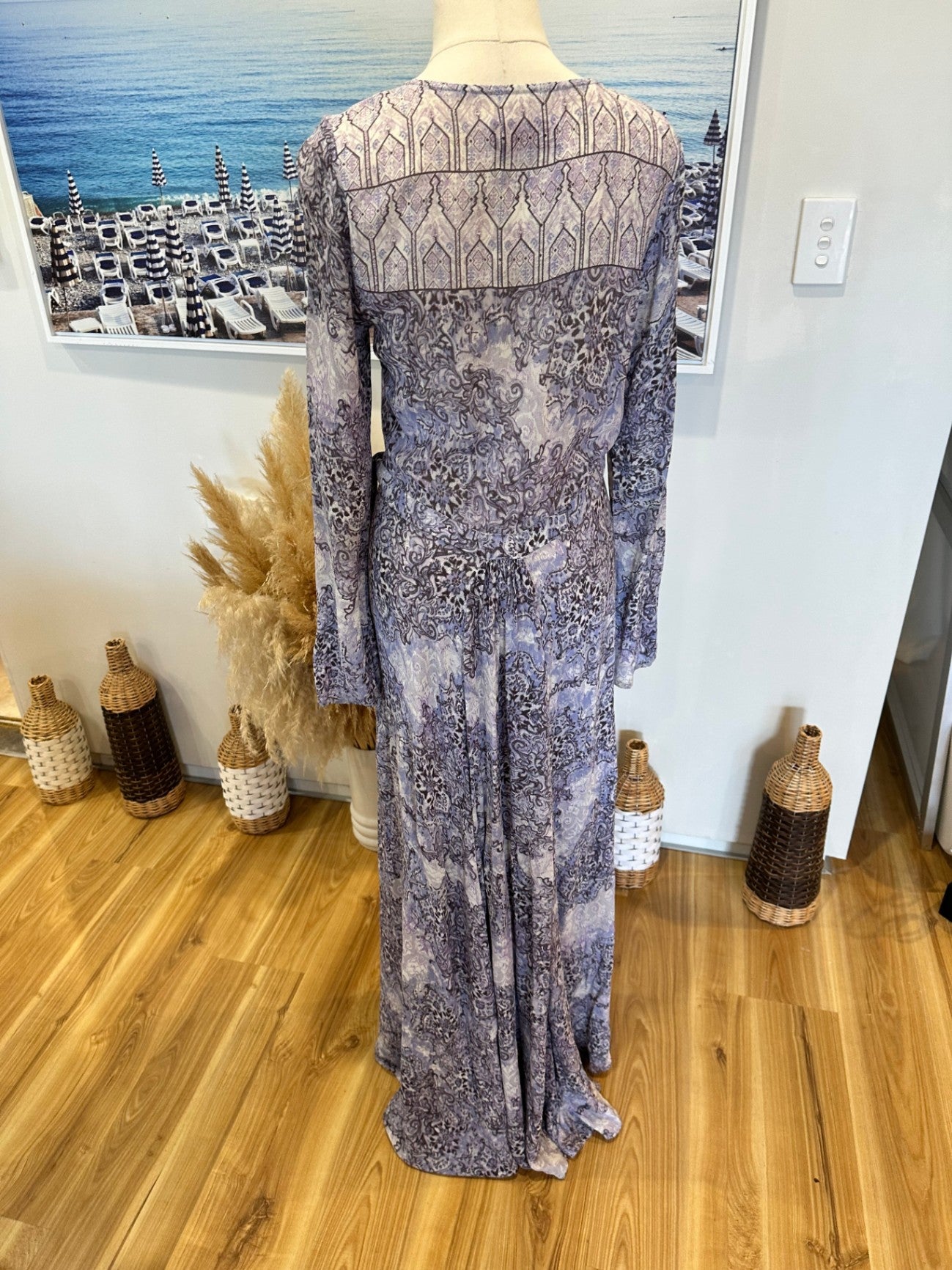 Tigerlily Maxi Dress - Size 10 - Lavender and dark purple
