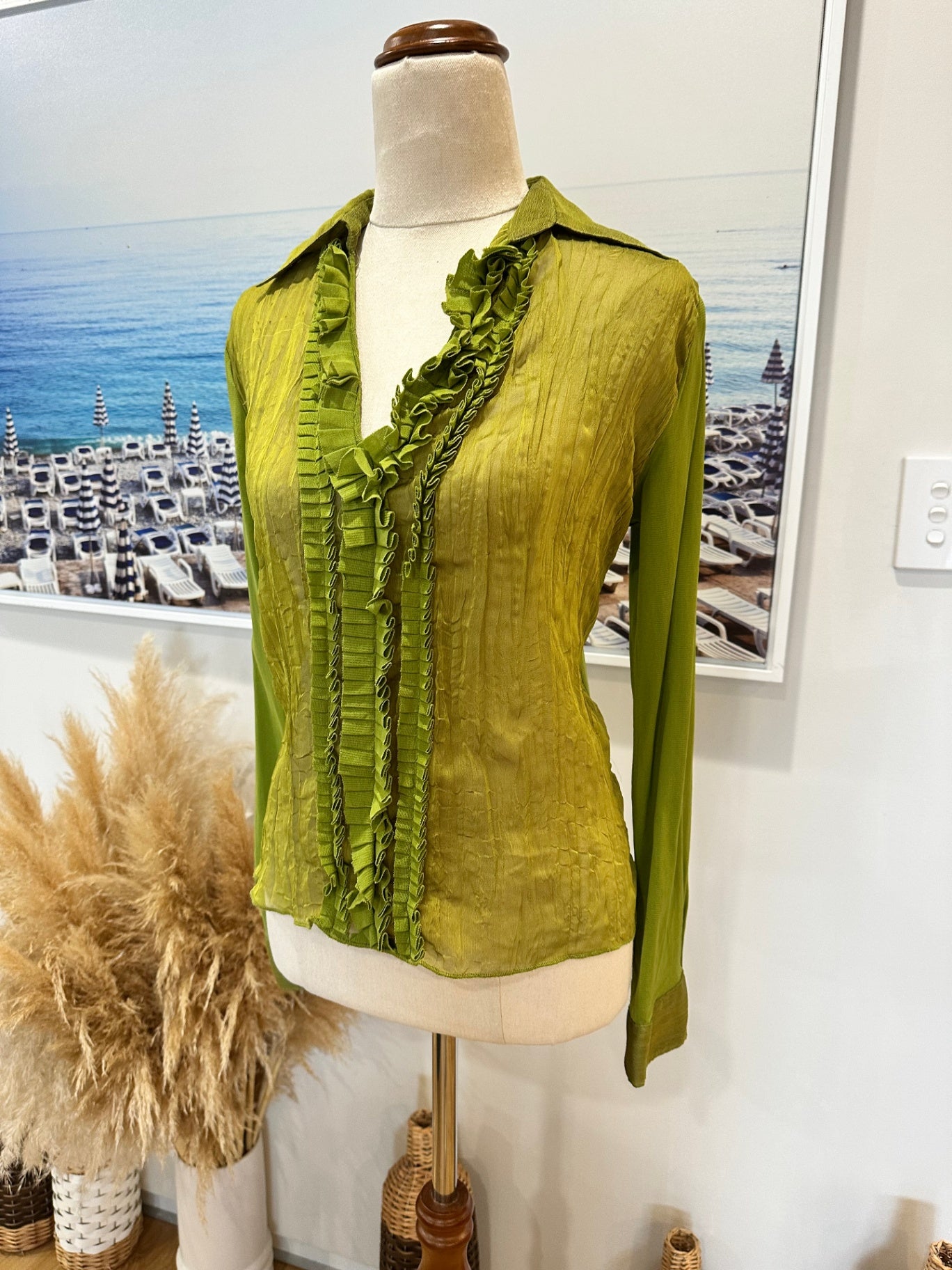 Jas D'Orange - Green Blouse - Size 10