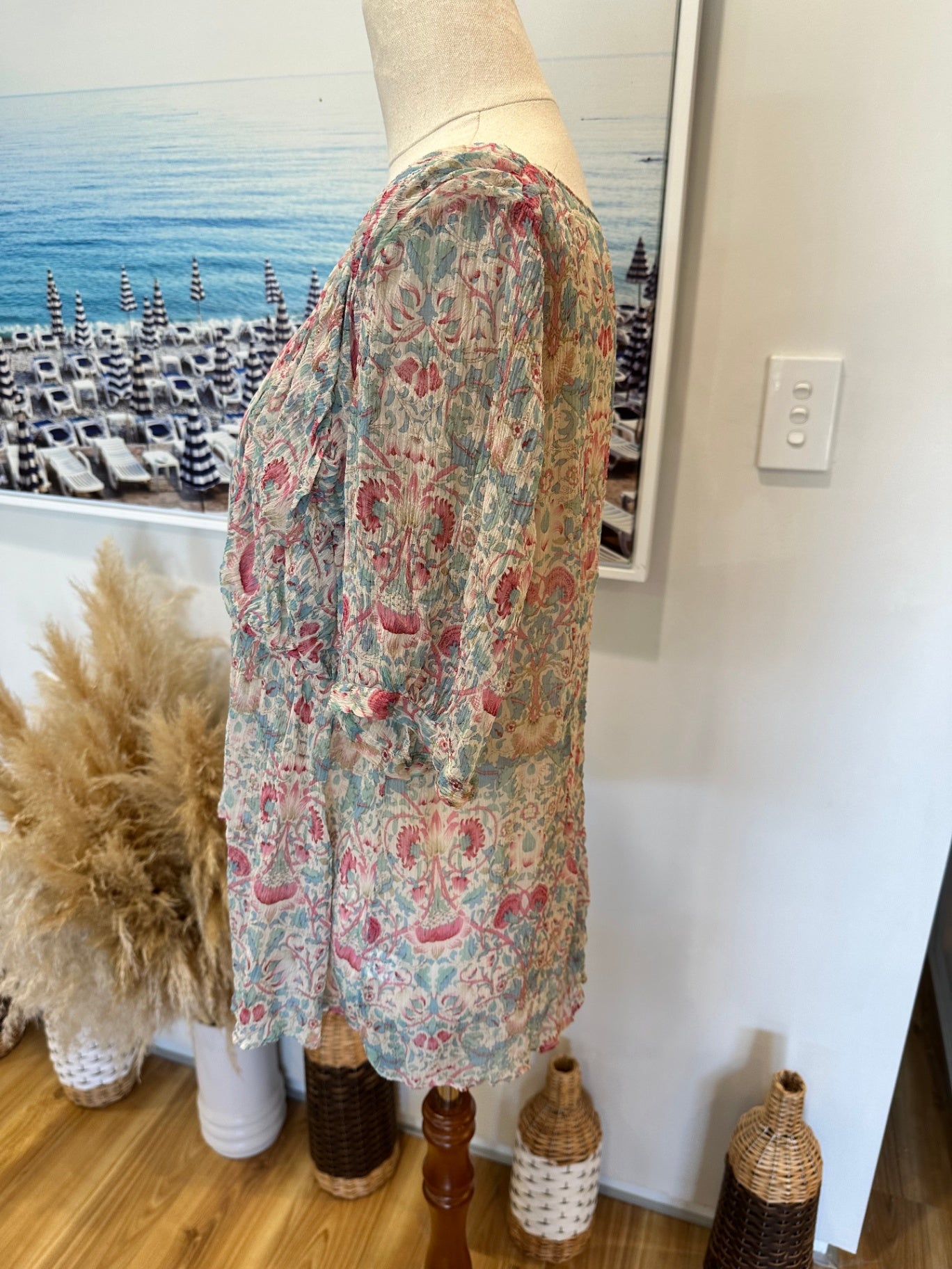 Moss - 100% Silk Blouse - Small / Medium