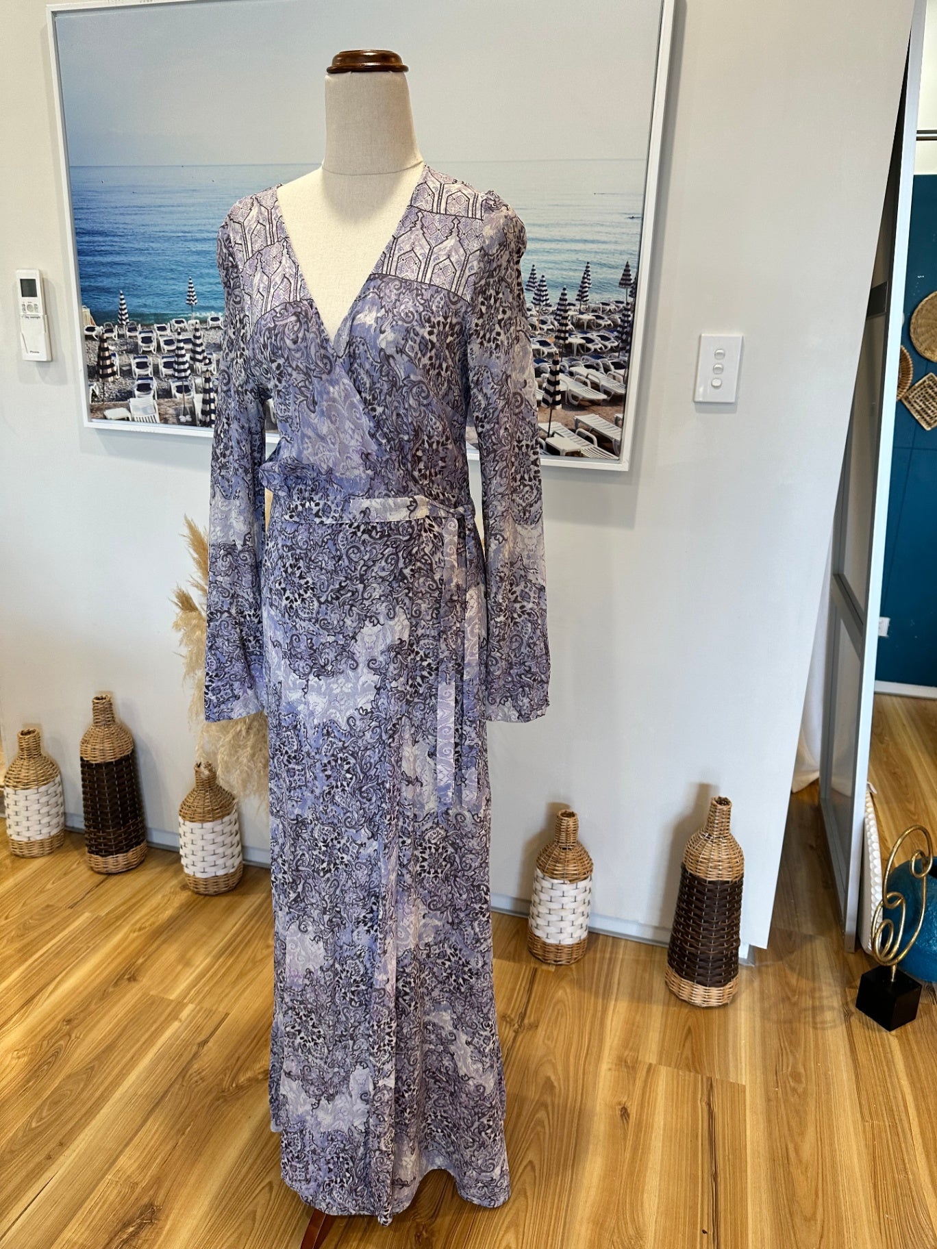 Tigerlily Maxi Dress - Size 10 - Lavender and dark purple