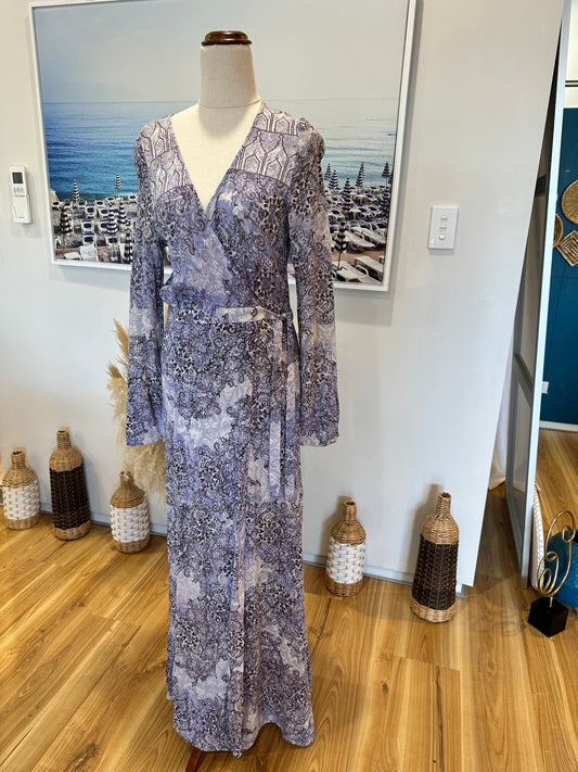 Tigerlily Maxi Dress - Size 10 - Lavender and dark purple