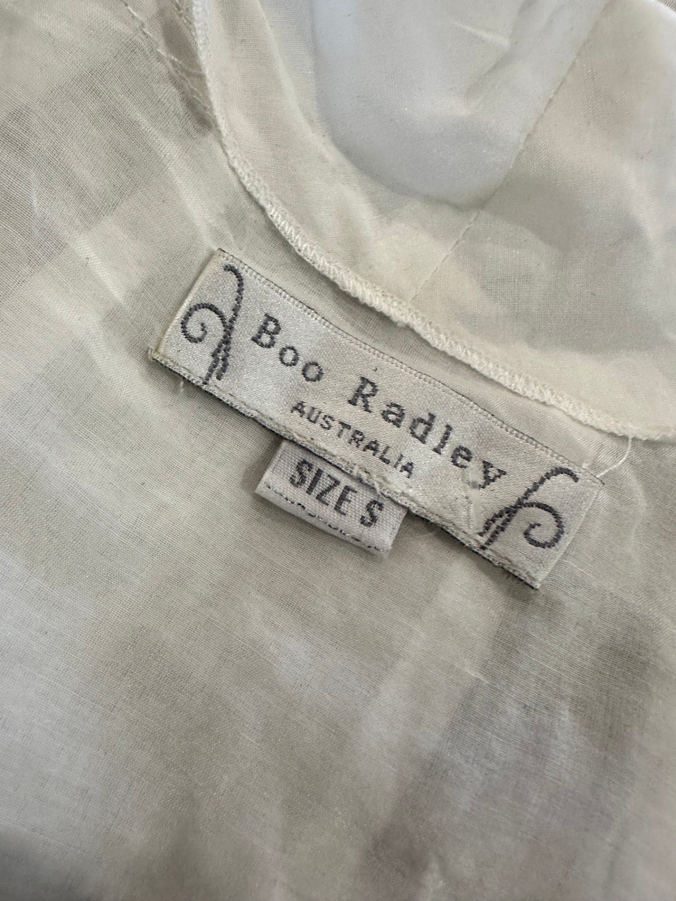 Boo Radley - Bohemian Vest - Small - Grey & White