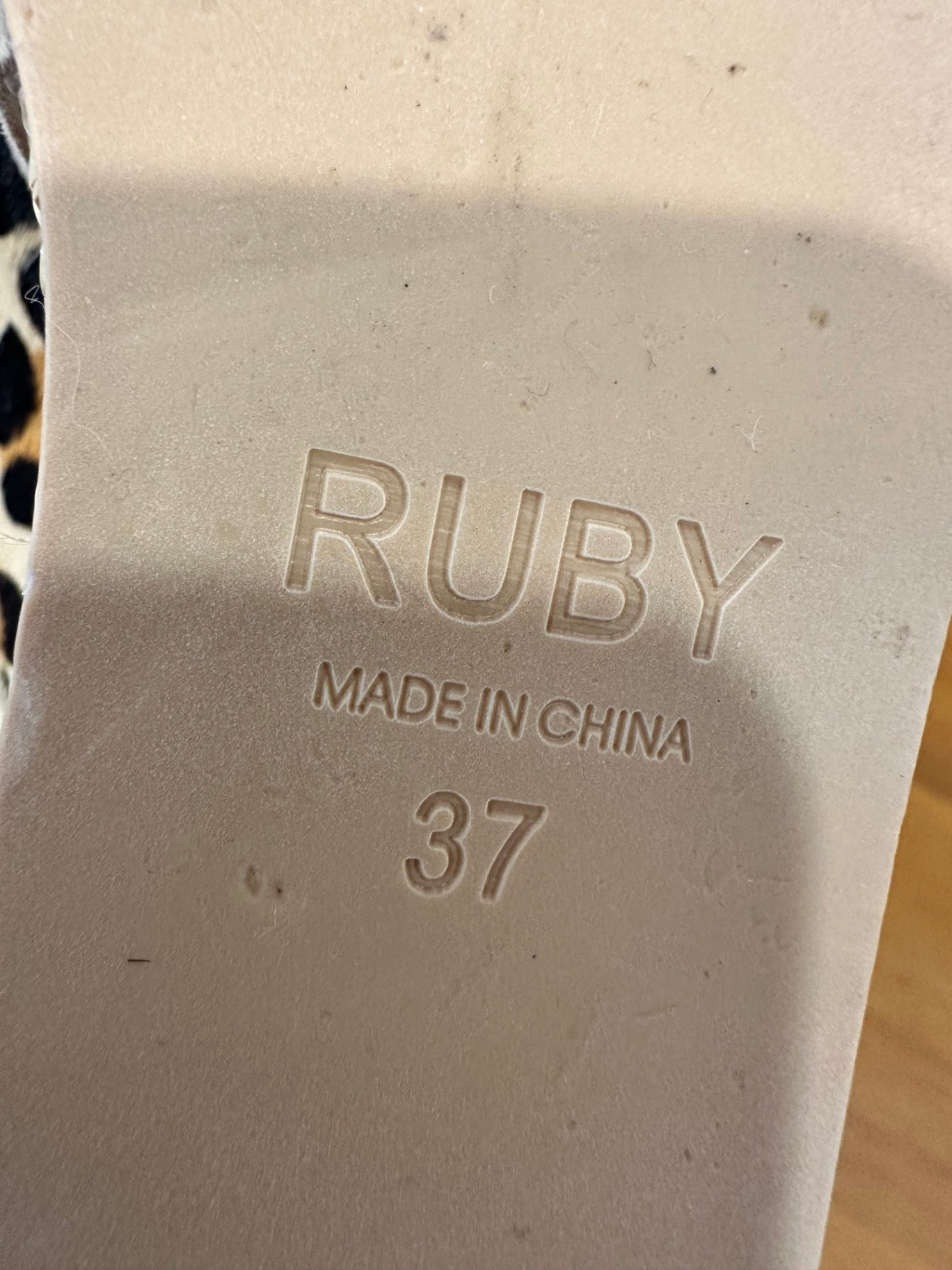 Ruby Shoes - Size EU 37 - Leopard print (tan, black)