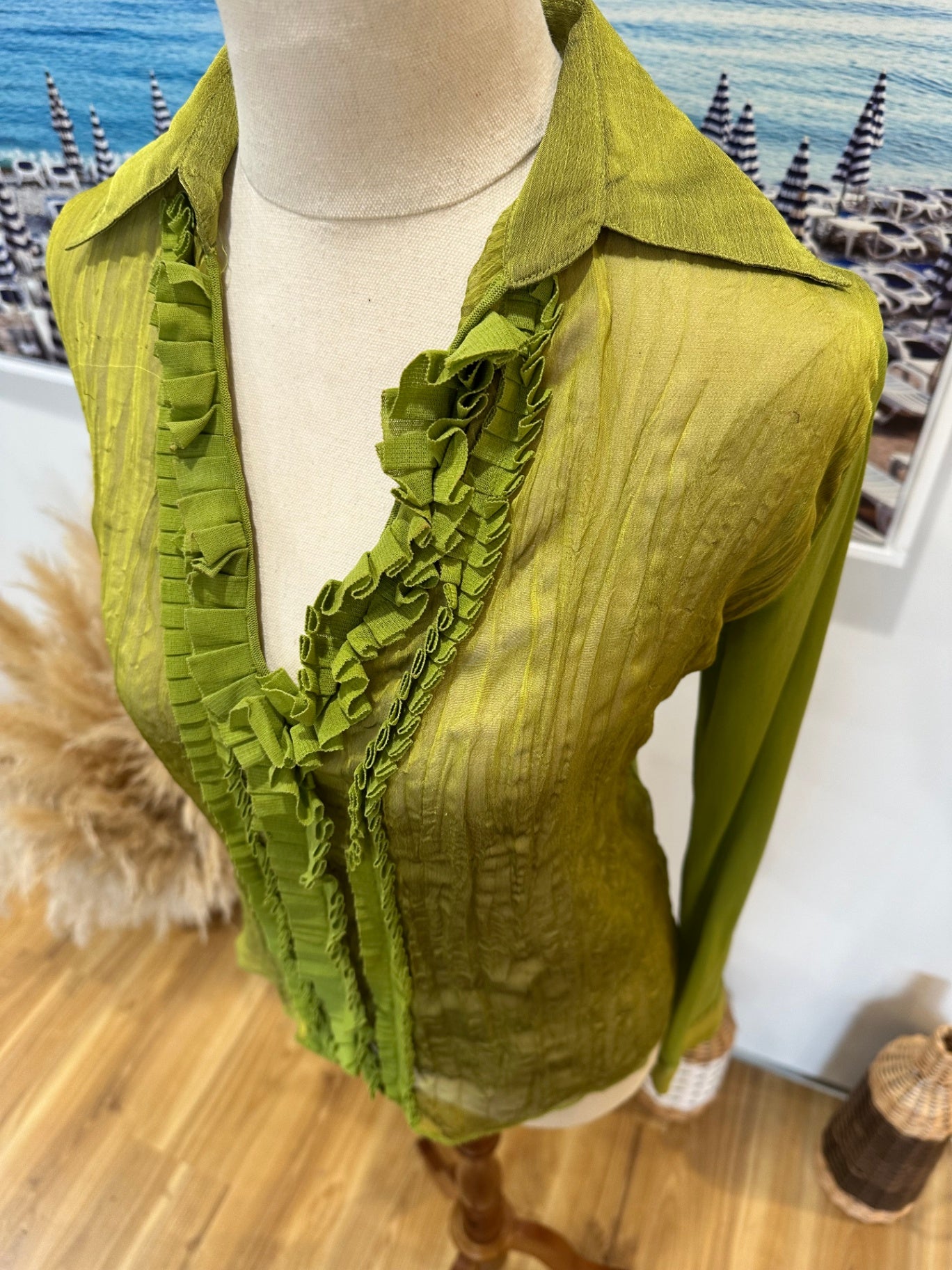 Jas D'Orange - Green Blouse - Size 10