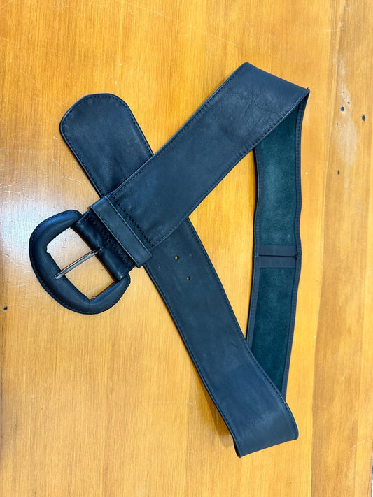 Max - Leather Belt - Large - Black