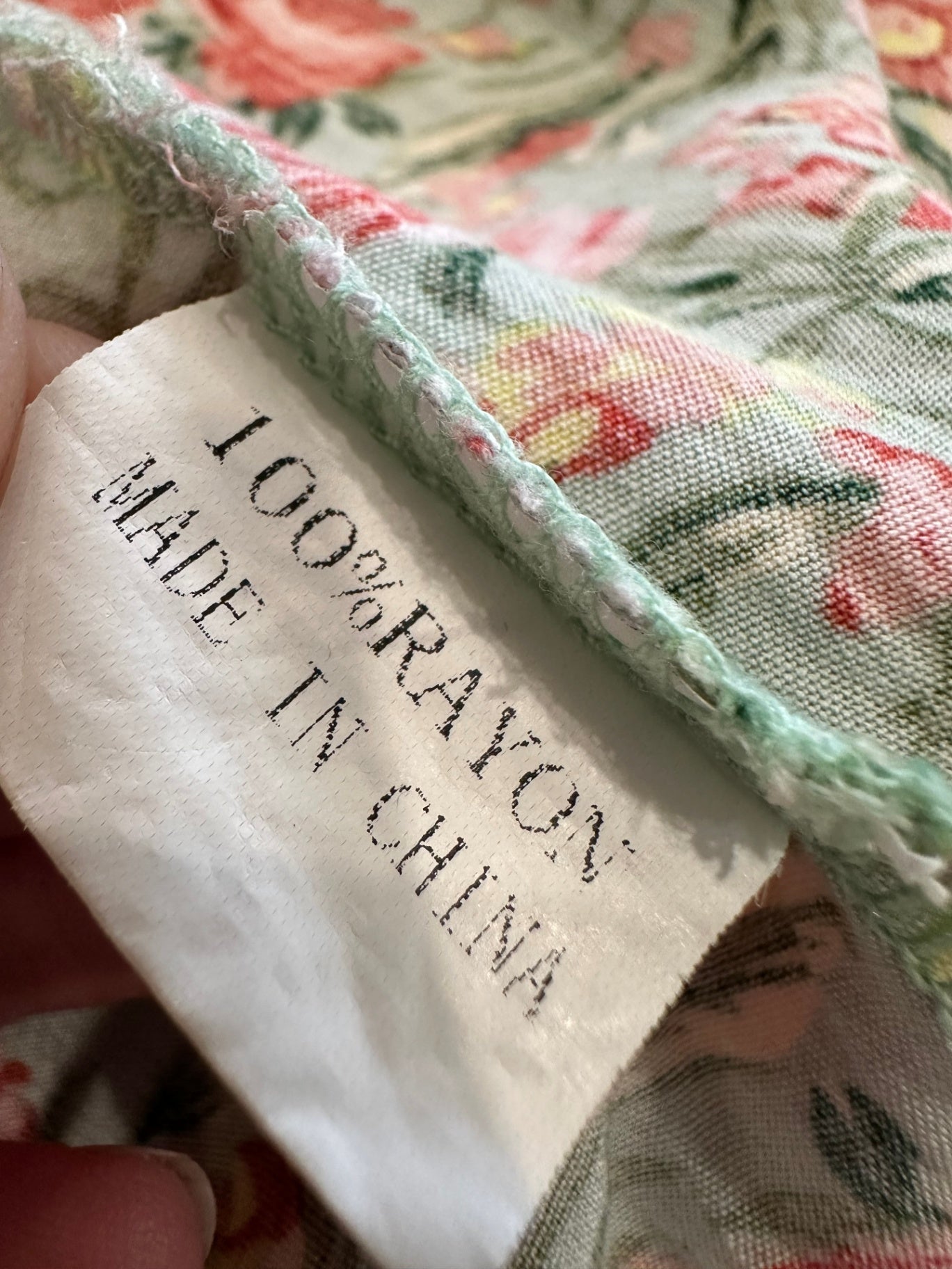 Zen Garden - Bohemian Dress - Large - Pink + Green