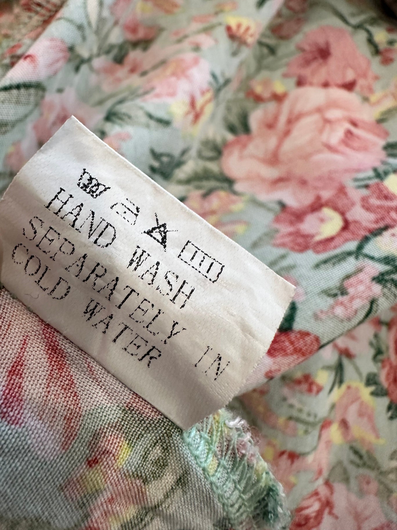 Zen Garden - Bohemian Dress - Large - Pink + Green