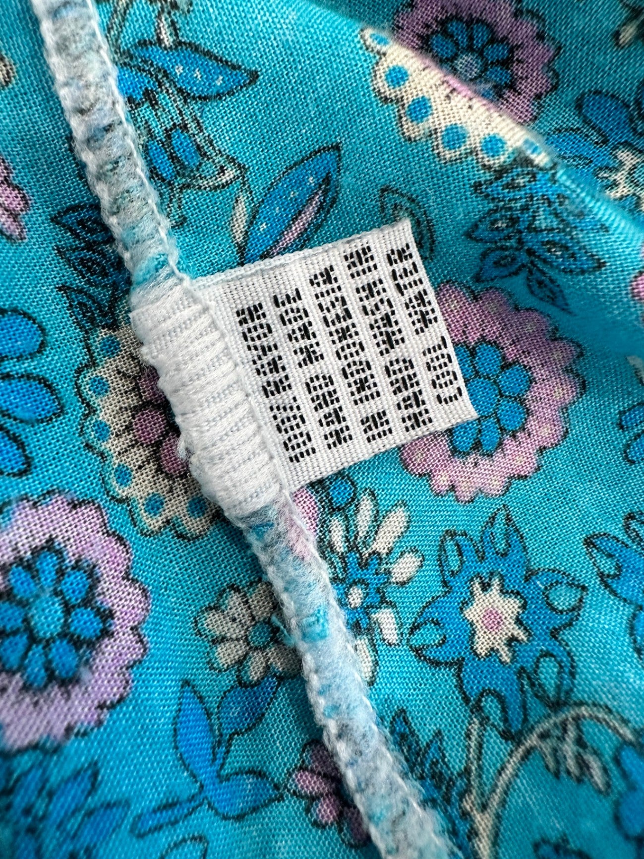 Vine Apparel - Bohemian Dress - Medium / Large - Blue with pink