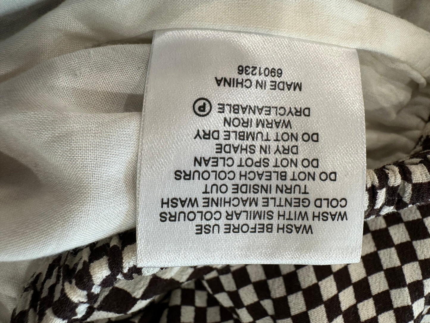 Mineral - Wide-leg Pants - Size 10 - Brown + Cream