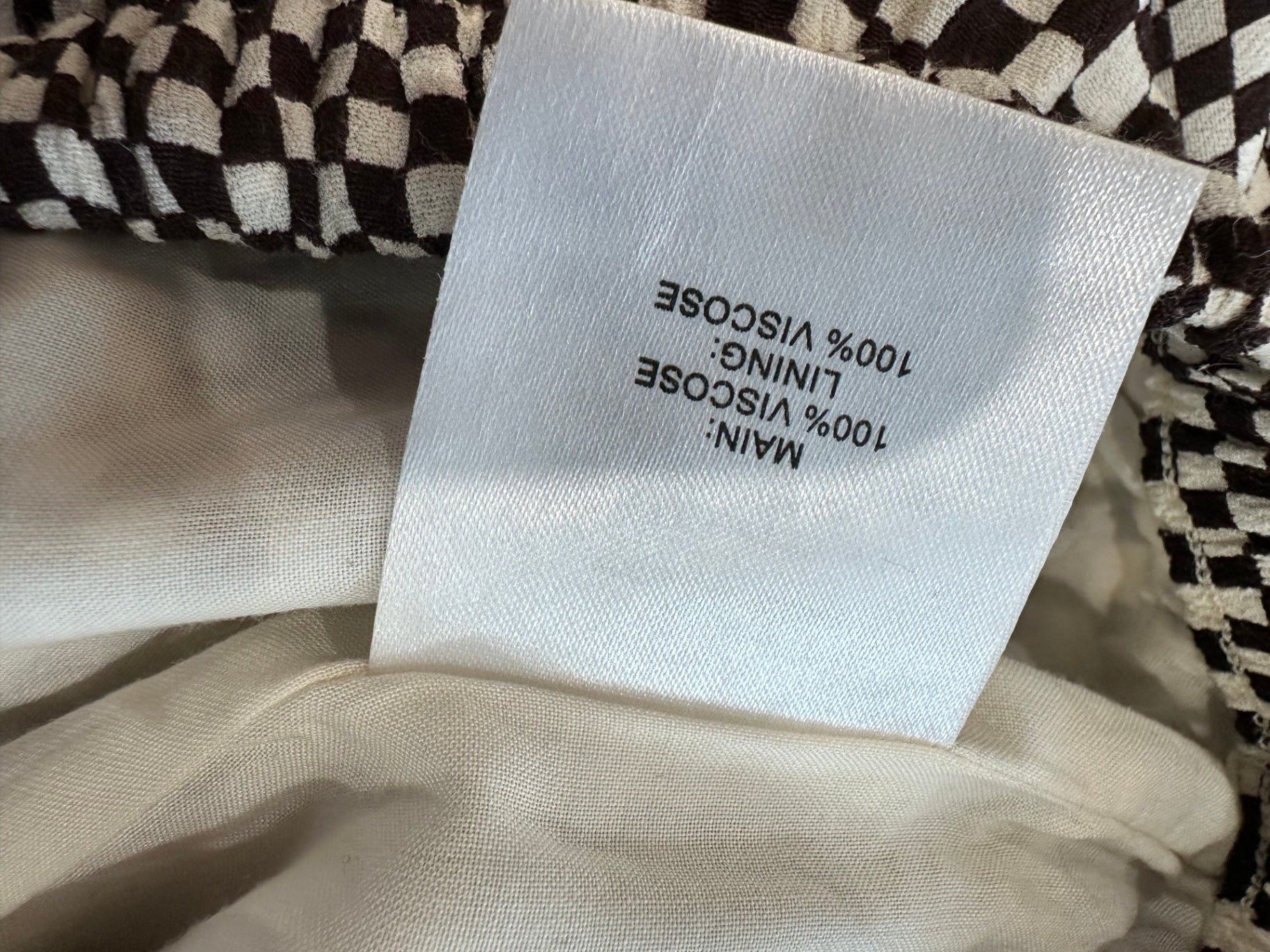 Mineral - Wide-leg Pants - Size 10 - Brown + Cream