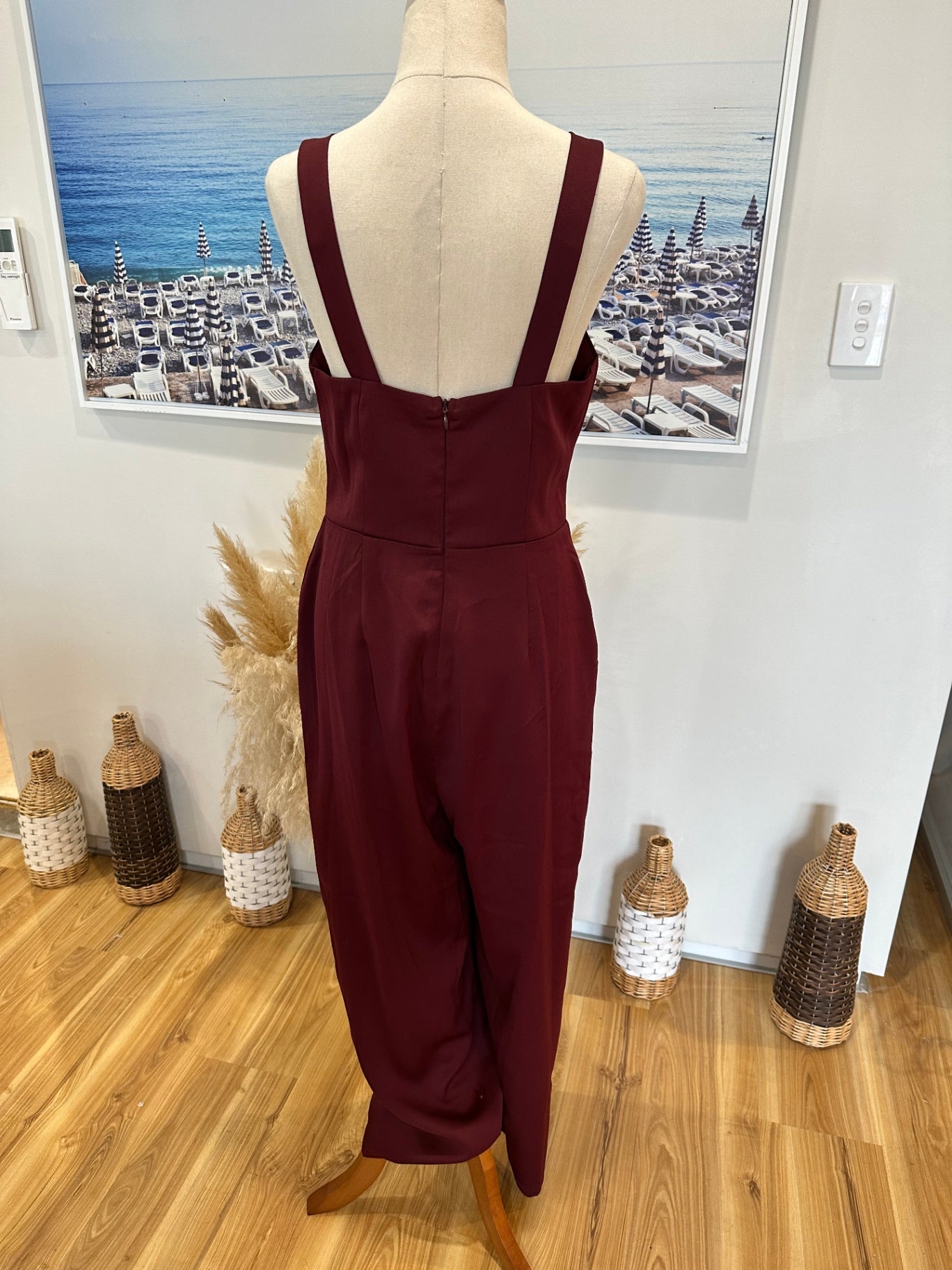 Atmos & Here - Jumpsuit - Size 10 - Burgundy