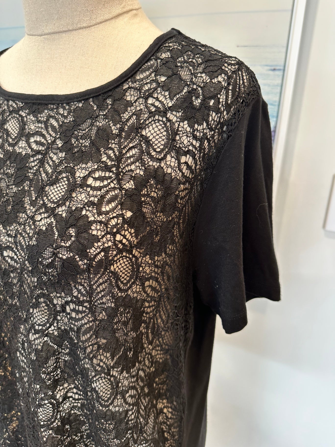 Trelise Cooper - Lace Top - Large - Black