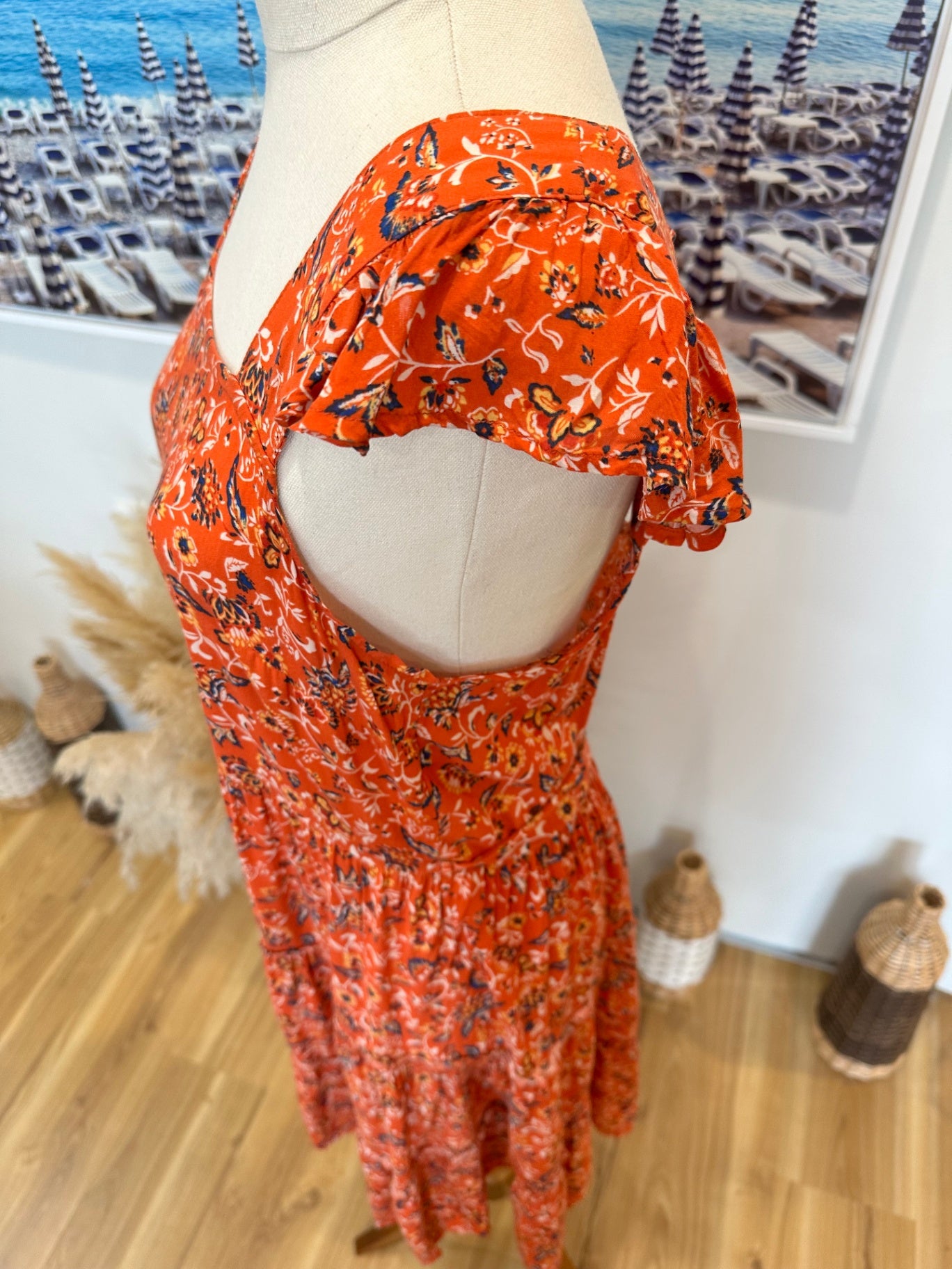 Band of Gypsies - Summer Dress - Size 10 - Orange