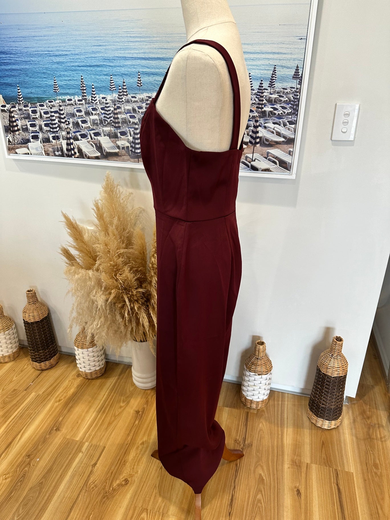 Atmos & Here - Jumpsuit - Size 10 - Burgundy