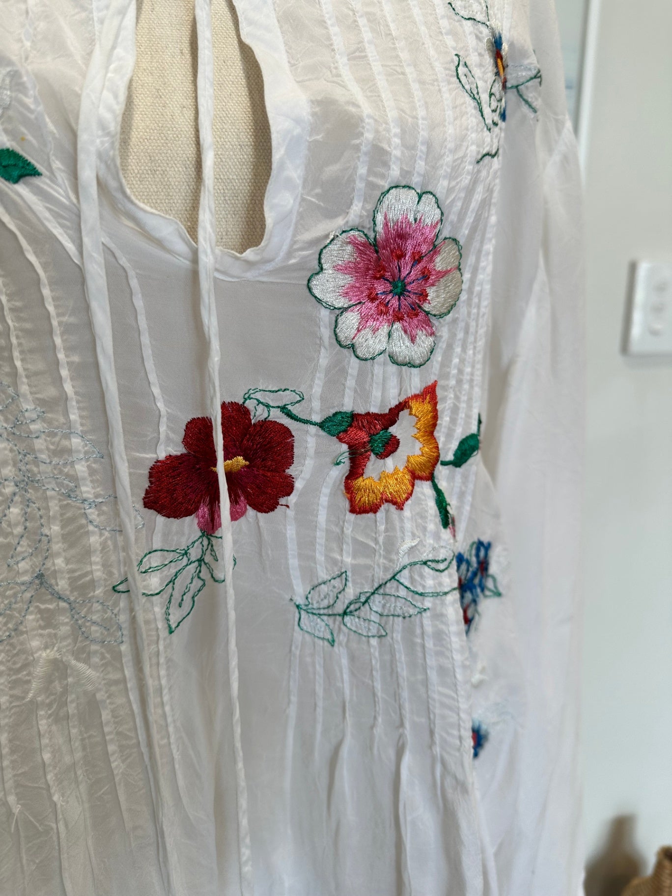 Johnny Was - Bohemian Blouse - Extra Large - White