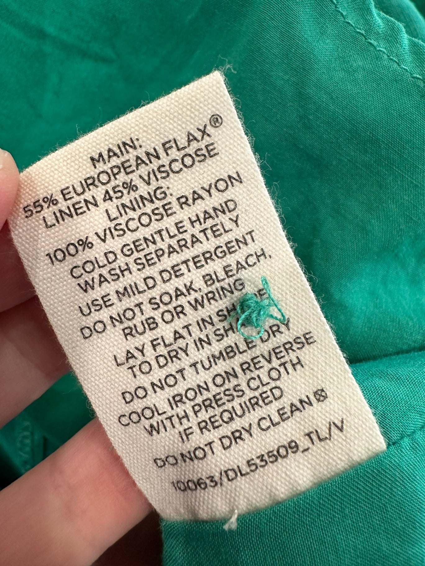 Glassons - Linen Blend - Teal Dress - Size 8 