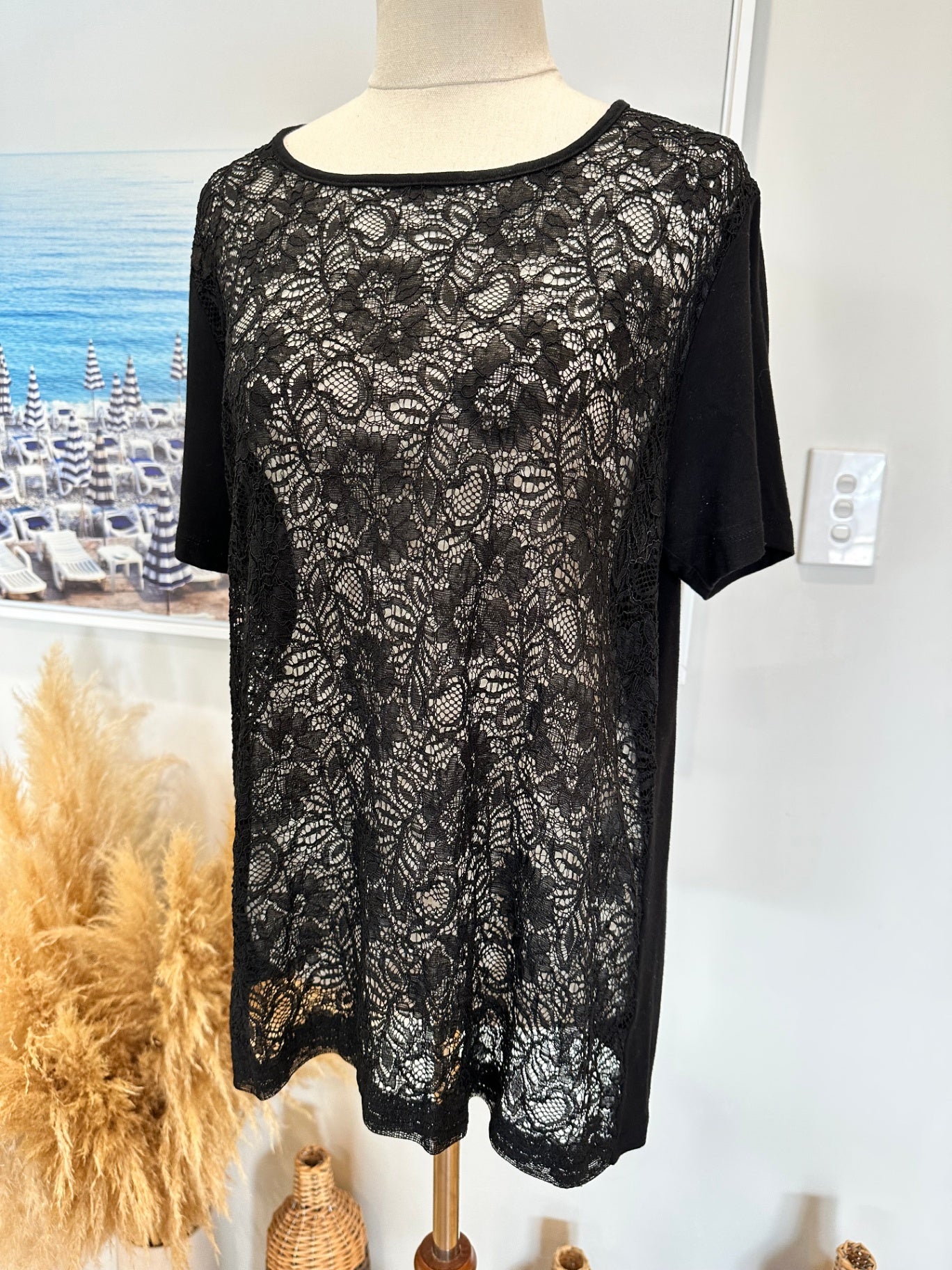 Trelise Cooper - Lace Top - Large - Black