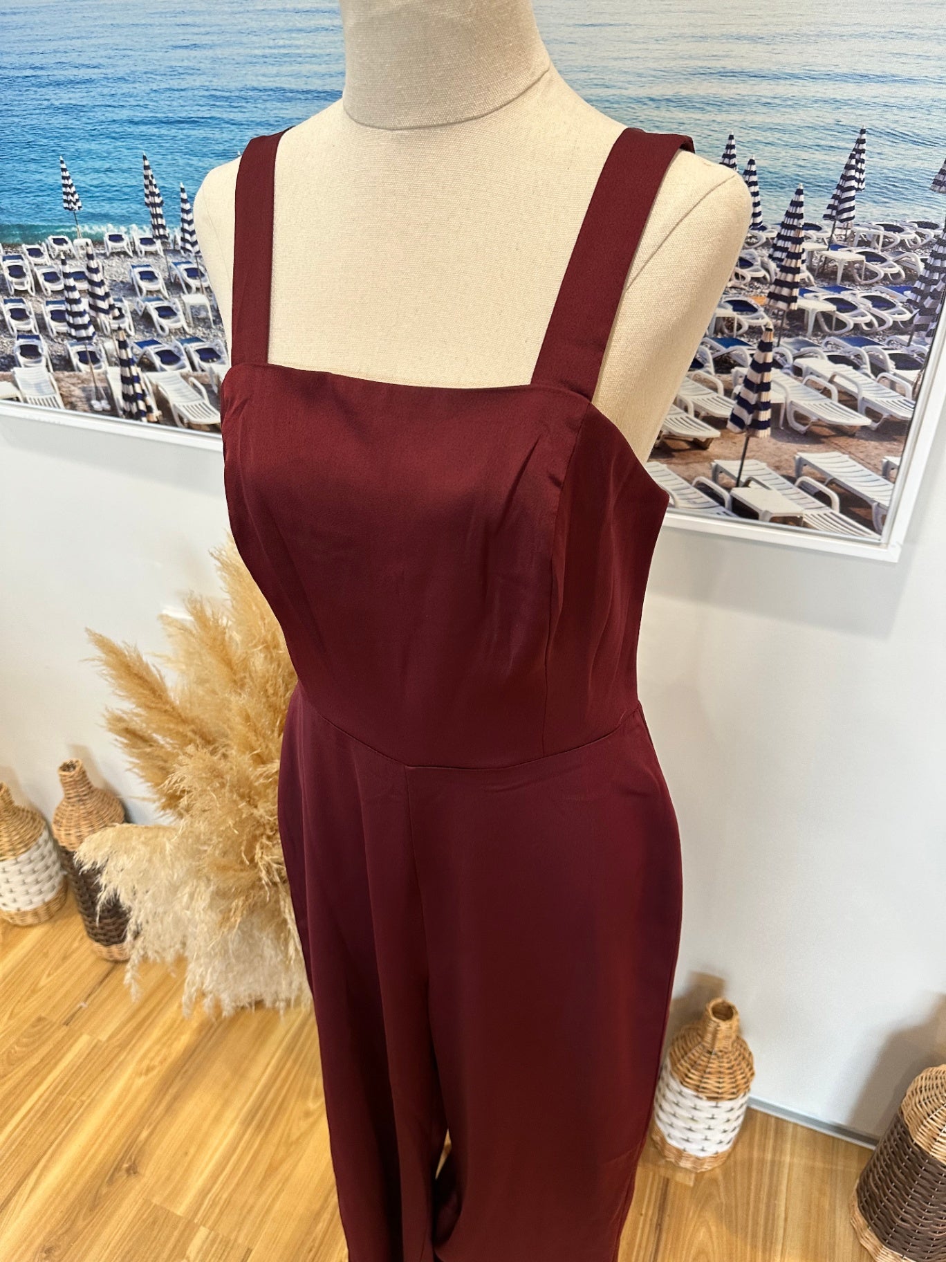 Atmos & Here - Jumpsuit - Size 10 - Burgundy