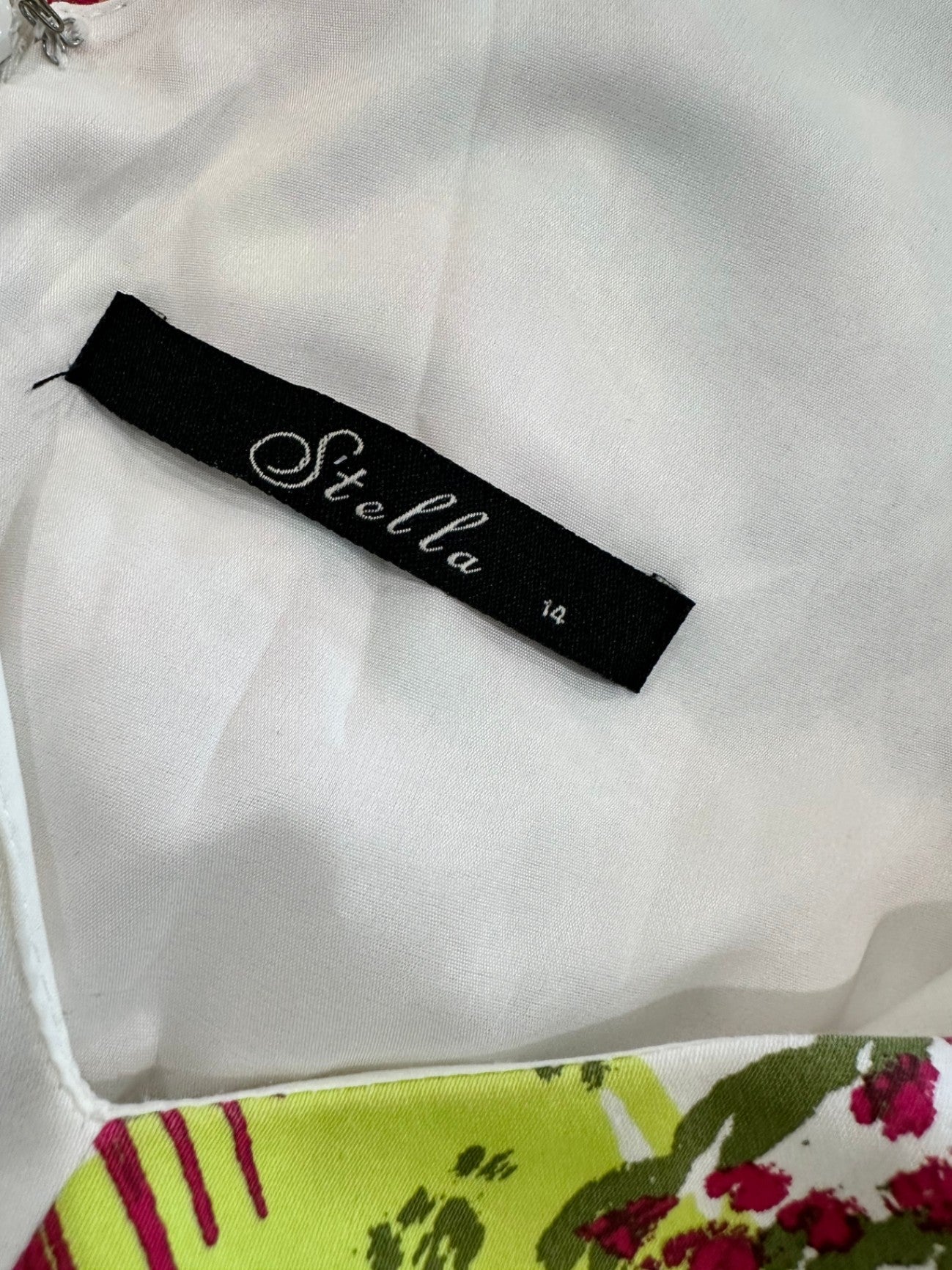 Stella - Shift Dress - Size 14 - Bright Multicolour