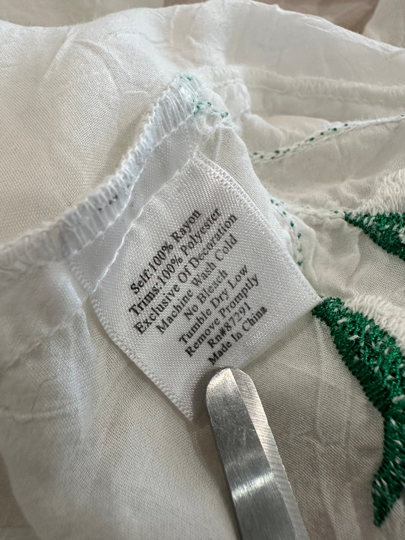 Johnny Was - Bohemian Blouse - Extra Large - White