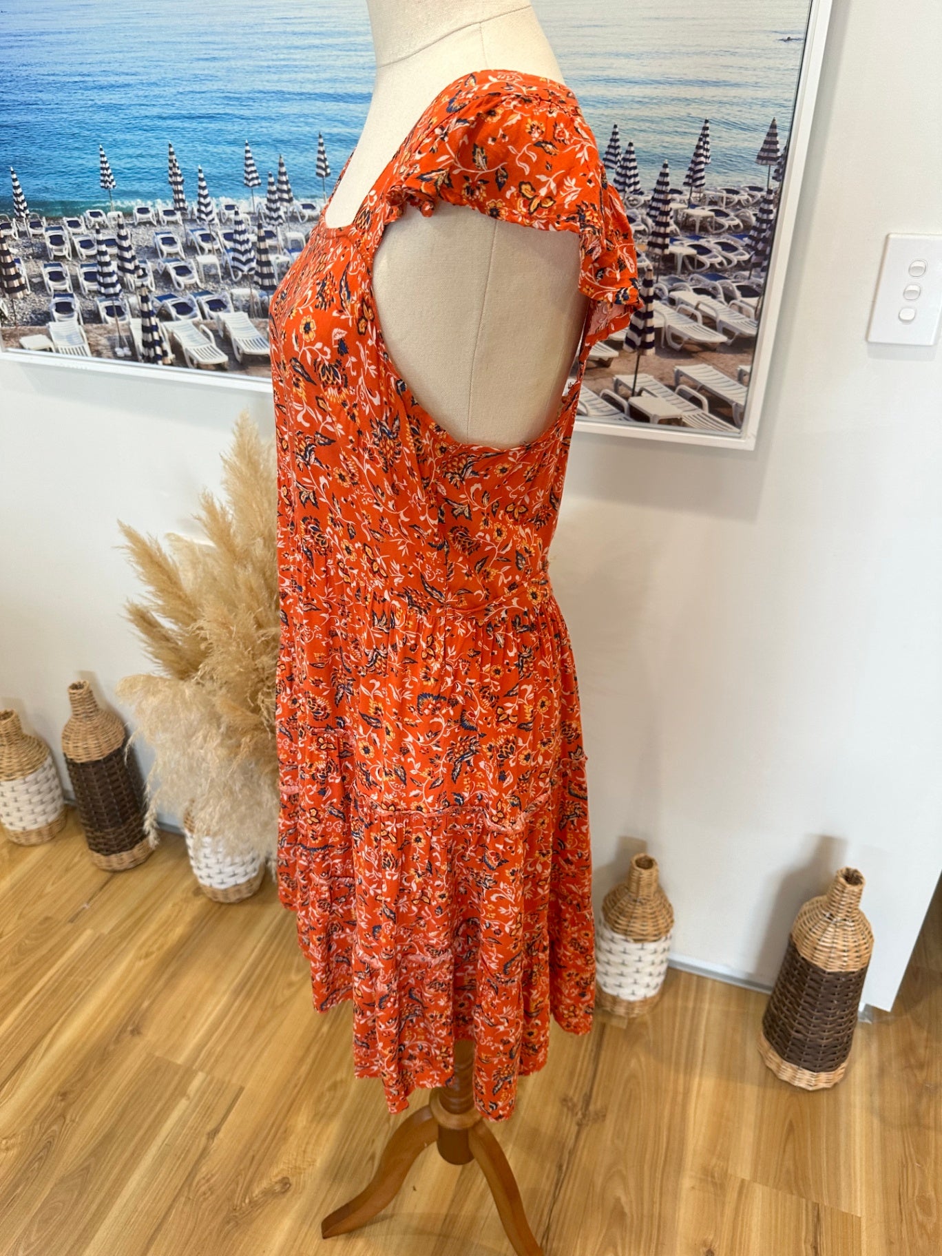 Band of Gypsies - Summer Dress - Size 10 - Orange