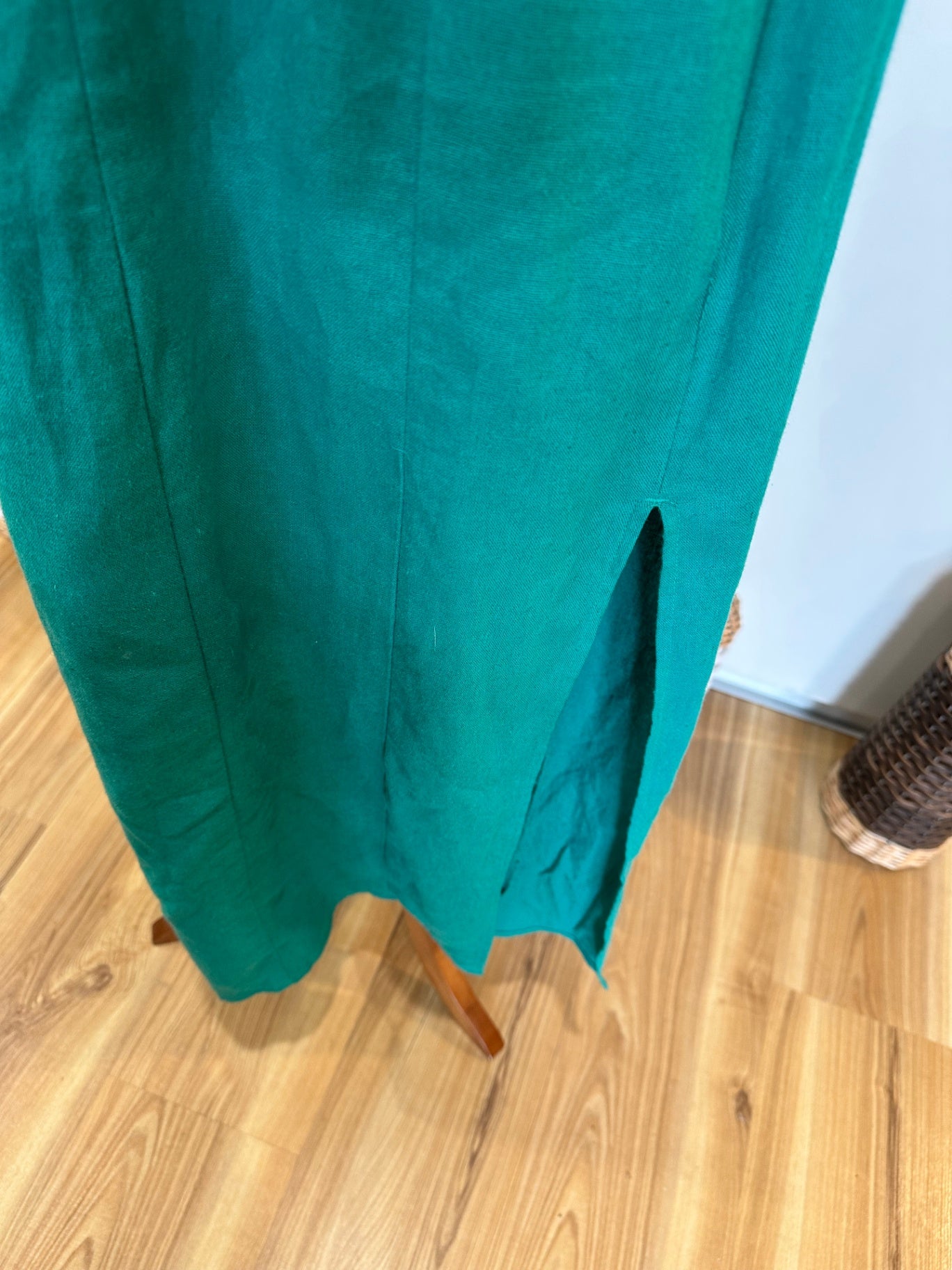 Glassons - Linen Blend - Teal Dress - Size 8 