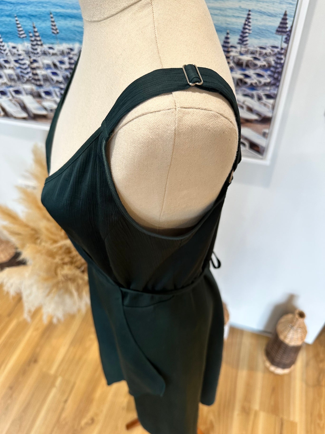 Wrap Dress - Small / Medium - Emerald Green