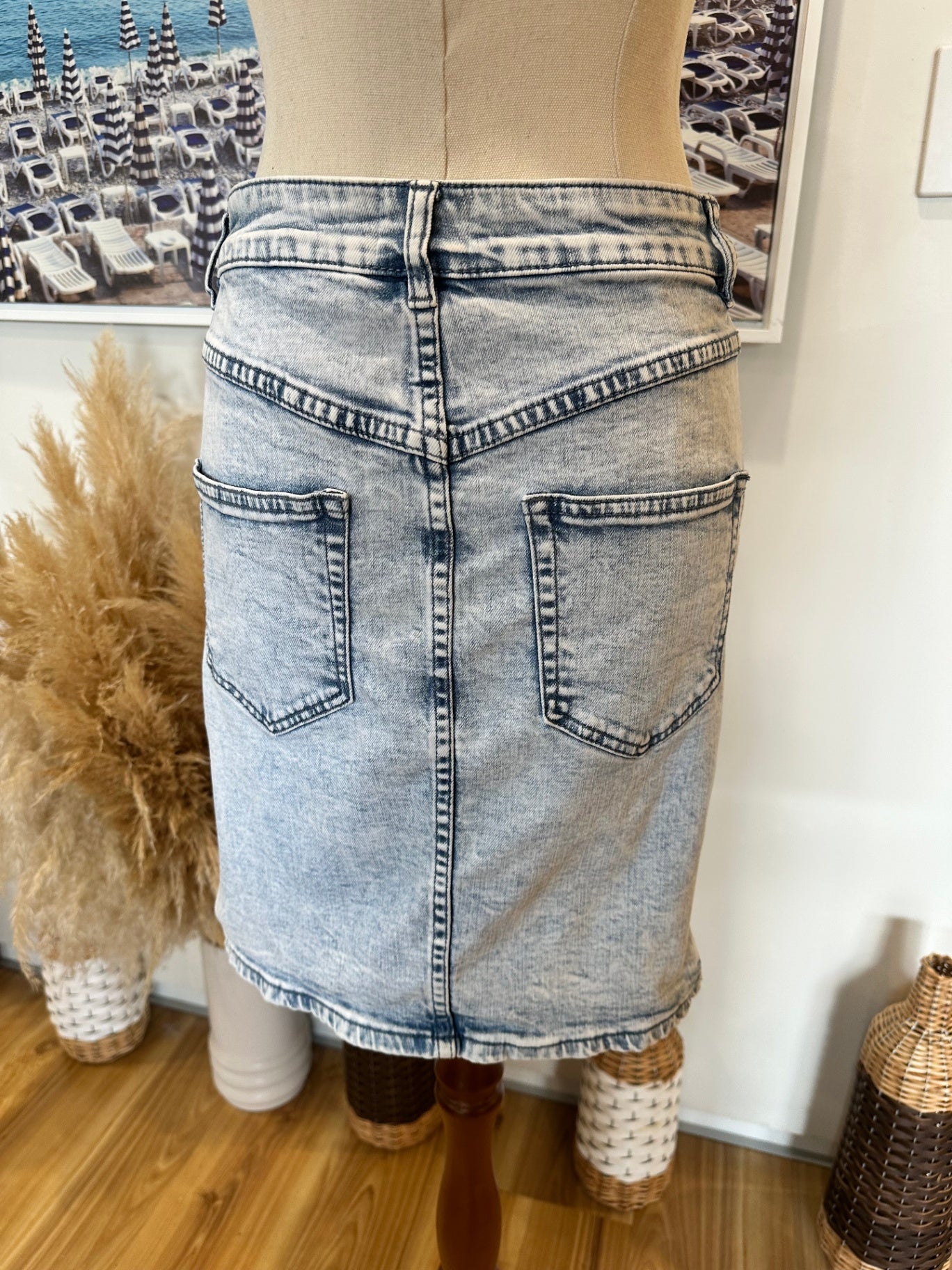 Seed - Skirt - Size 8 - Washed Denim