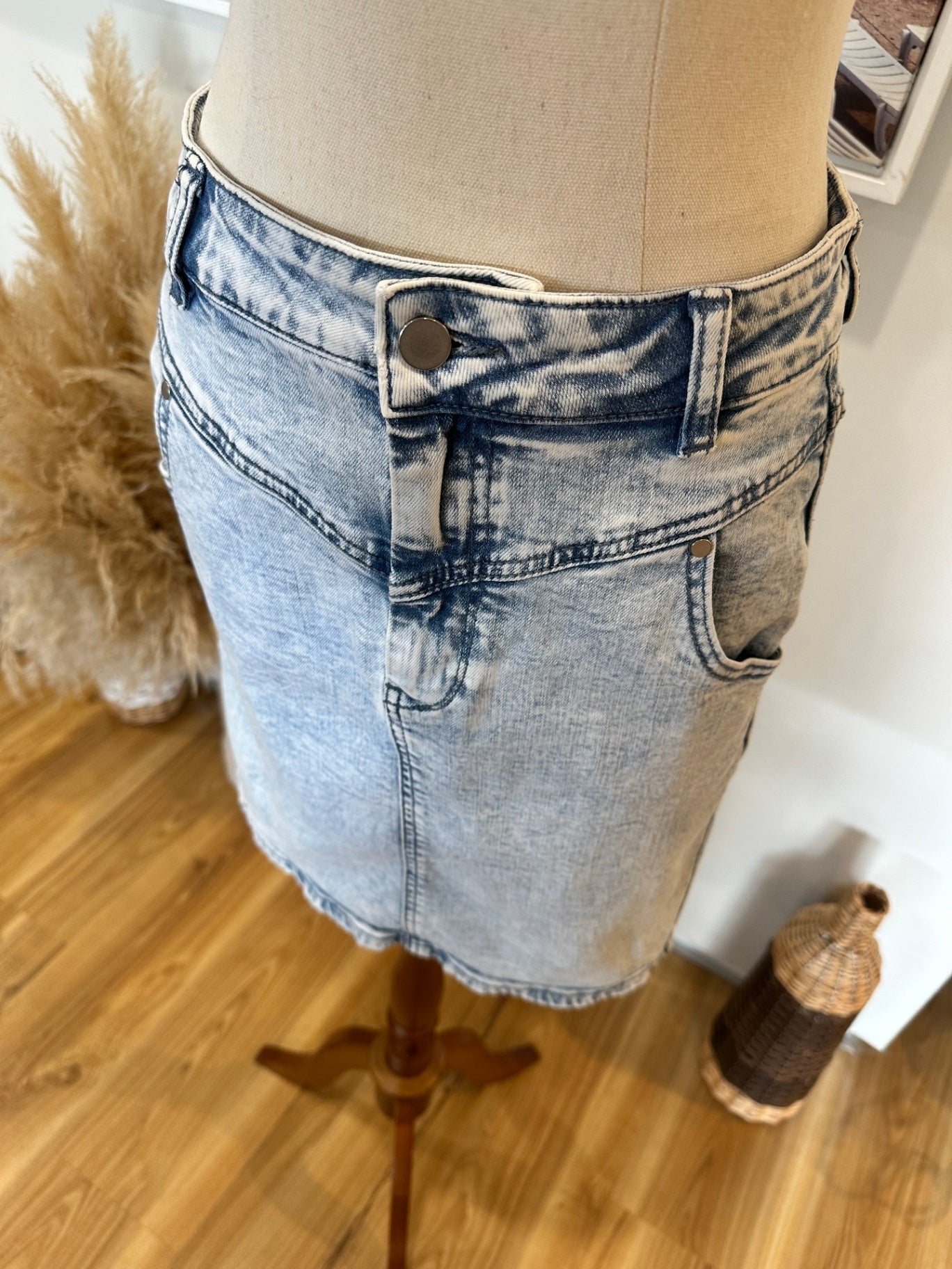 Seed - Skirt - Size 8 - Washed Denim