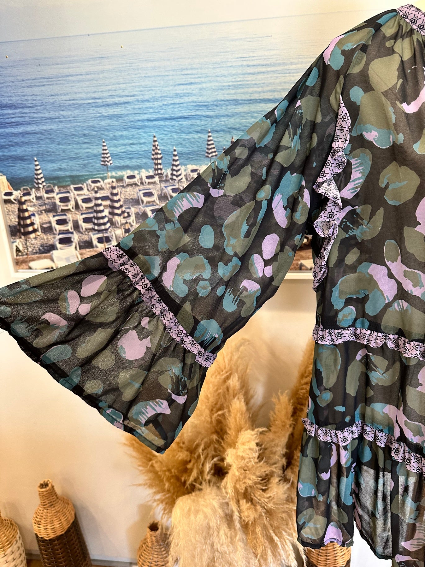 K&K Top - Small (approx 14) - Navy / Purple / Teal