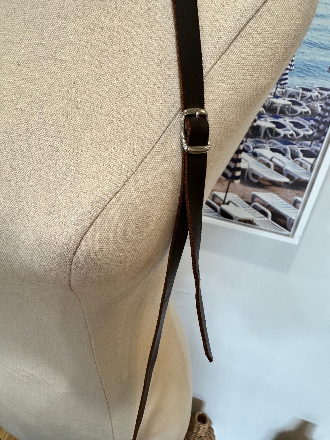 Horse Embossed - Small Brown Leather Handbag