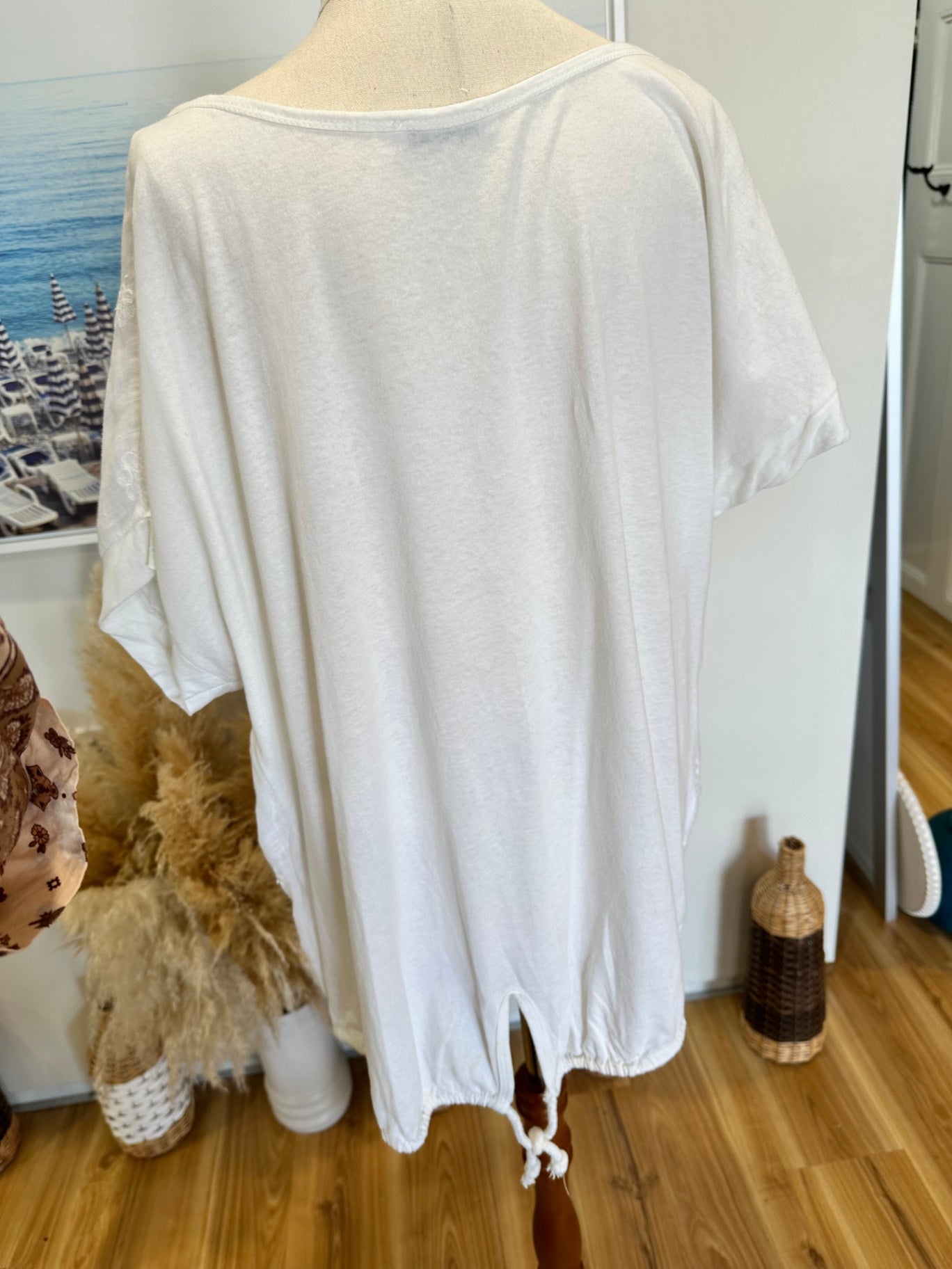 Adele Altman - Linen Blouse - Medium / Large White