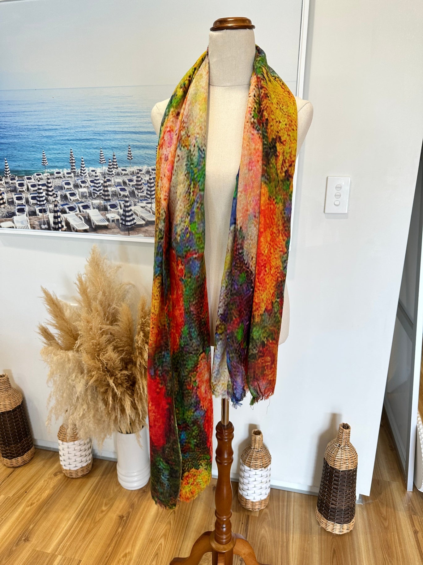 Australian Merino Scarf - Bright Tones