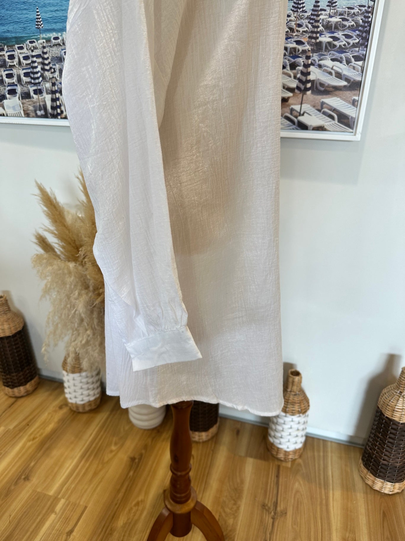 Shirt - Sequin Eye of Protection - Cotton - Extra Large - White