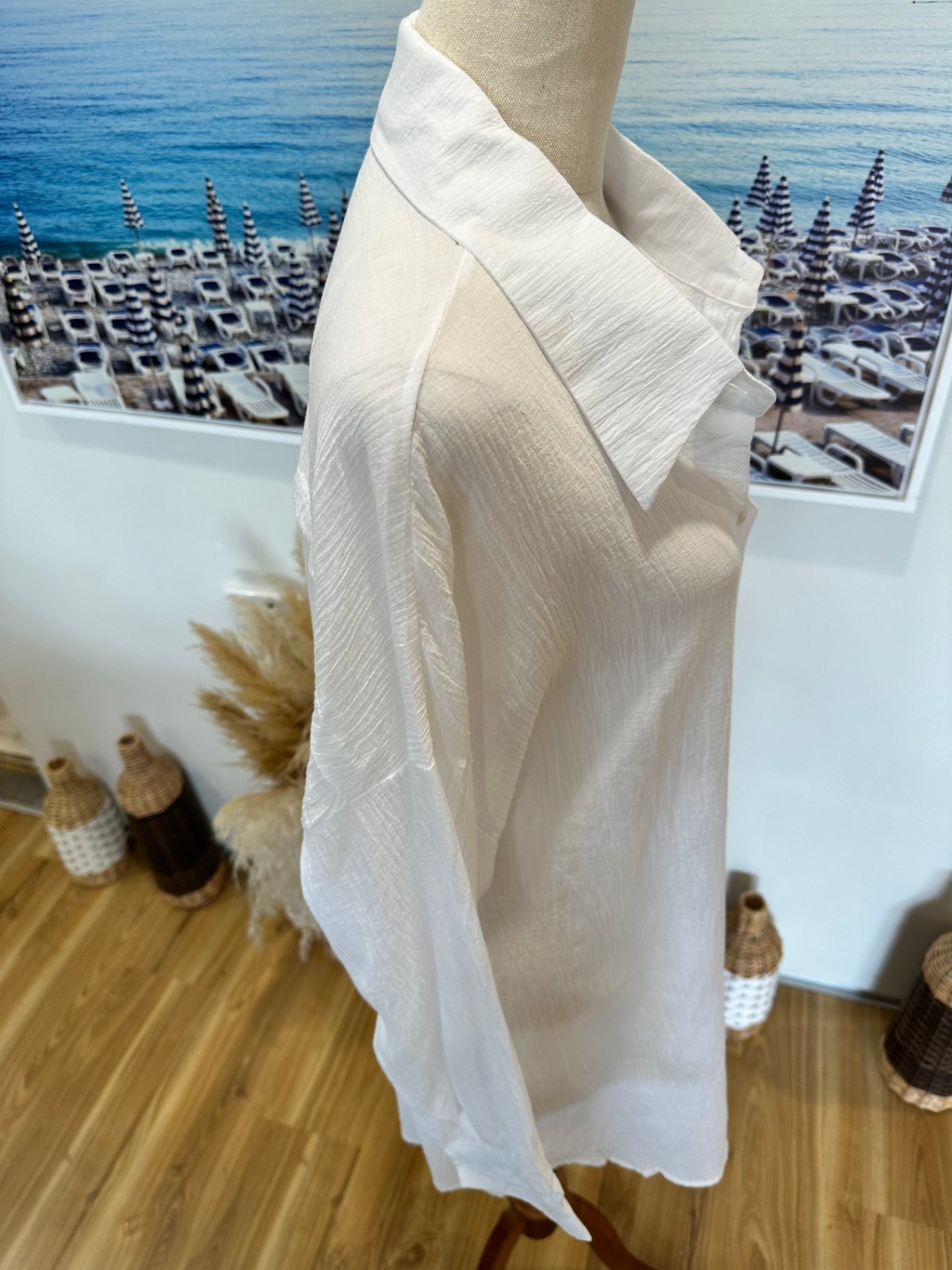 Shirt - Sequin Eye of Protection - Cotton - Extra Large - White