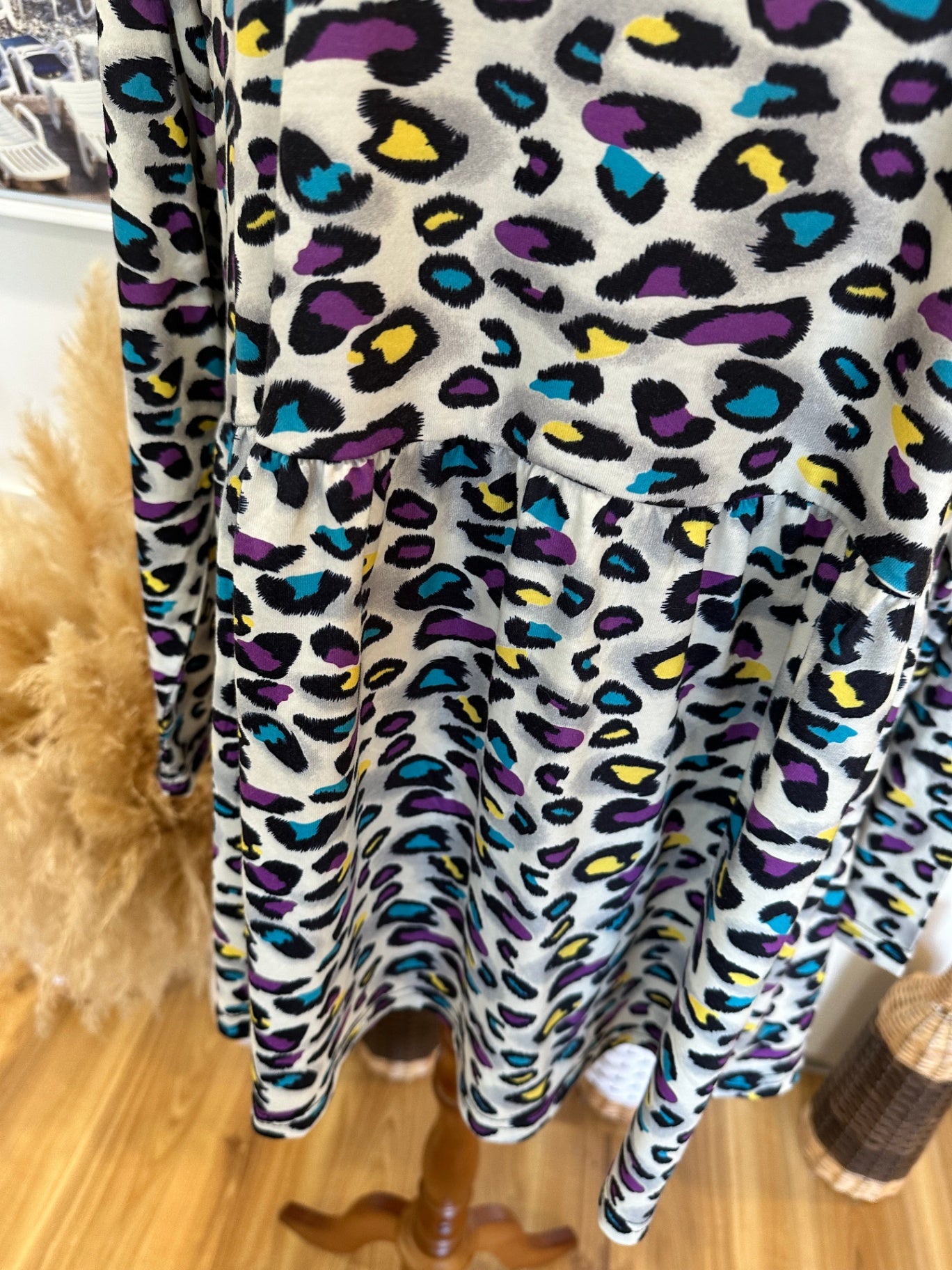 K&K Top - Size Small (approx 14) - Vibrant Animal Print