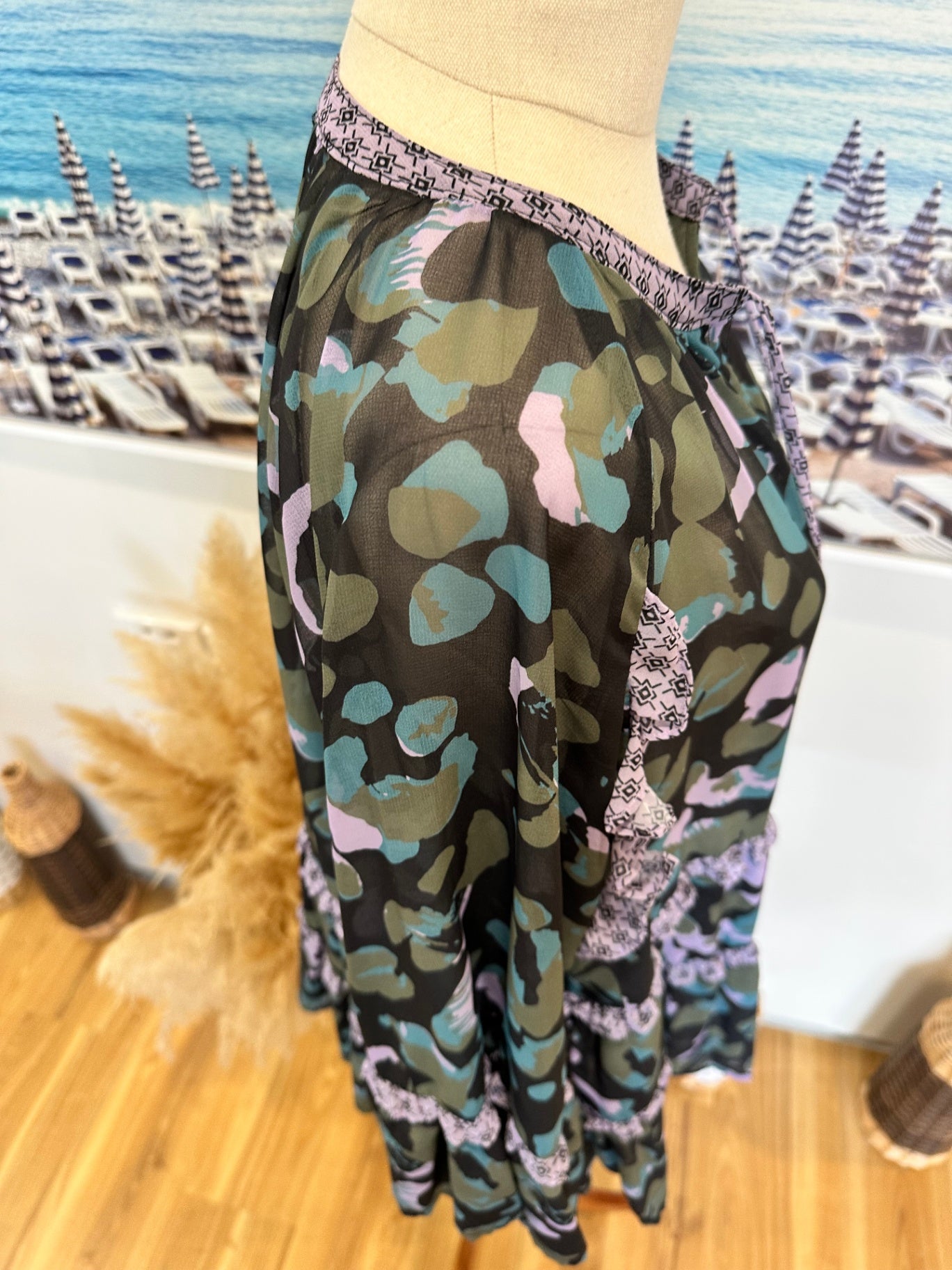 K&K Top - Small (approx 14) - Navy / Purple / Teal