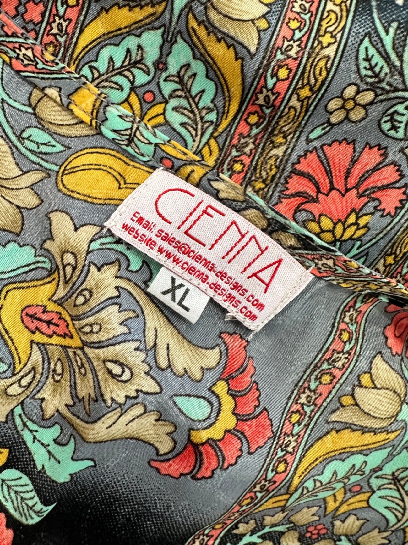 Cienna - Bohemian Maxi Dress - Paisley Print