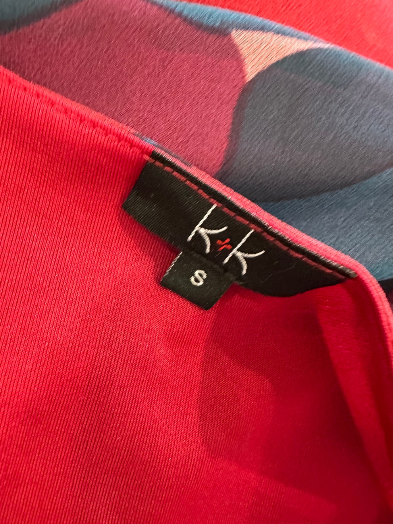 K&K Blouse Small (approx 14) - Reds, pinks, blues, and purples