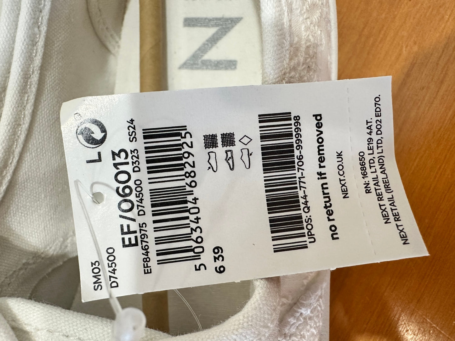 [NEW] NEXT Sneakers - Size EU 39 - White