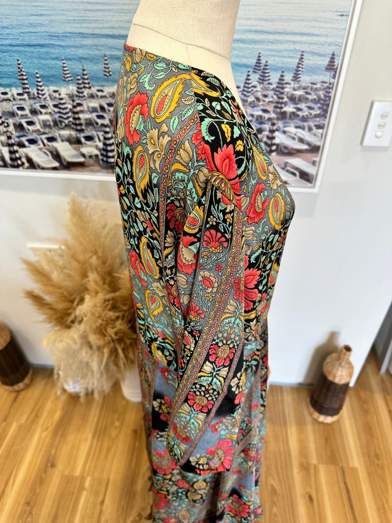 Cienna - Bohemian Maxi Dress - Paisley Print
