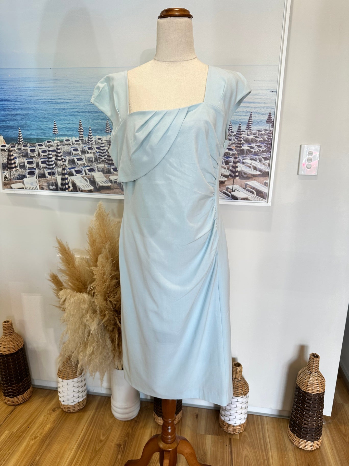 Together - Shift Dress - Medium - Light blue