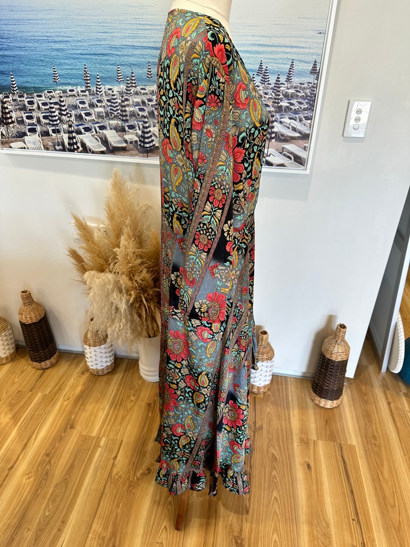 Cienna - Bohemian Maxi Dress - Paisley Print