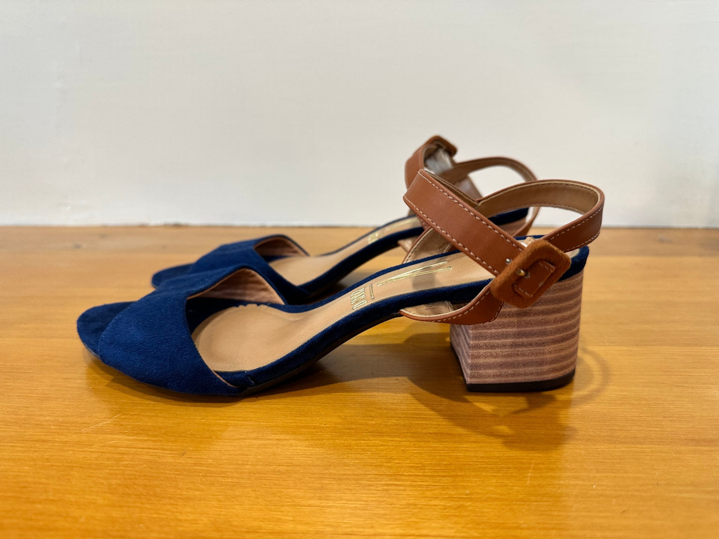 Vizzano - Sandals - Size EU38 - Navy blue and brown