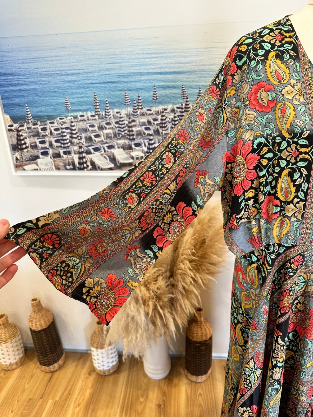 Cienna - Bohemian Maxi Dress - Paisley Print