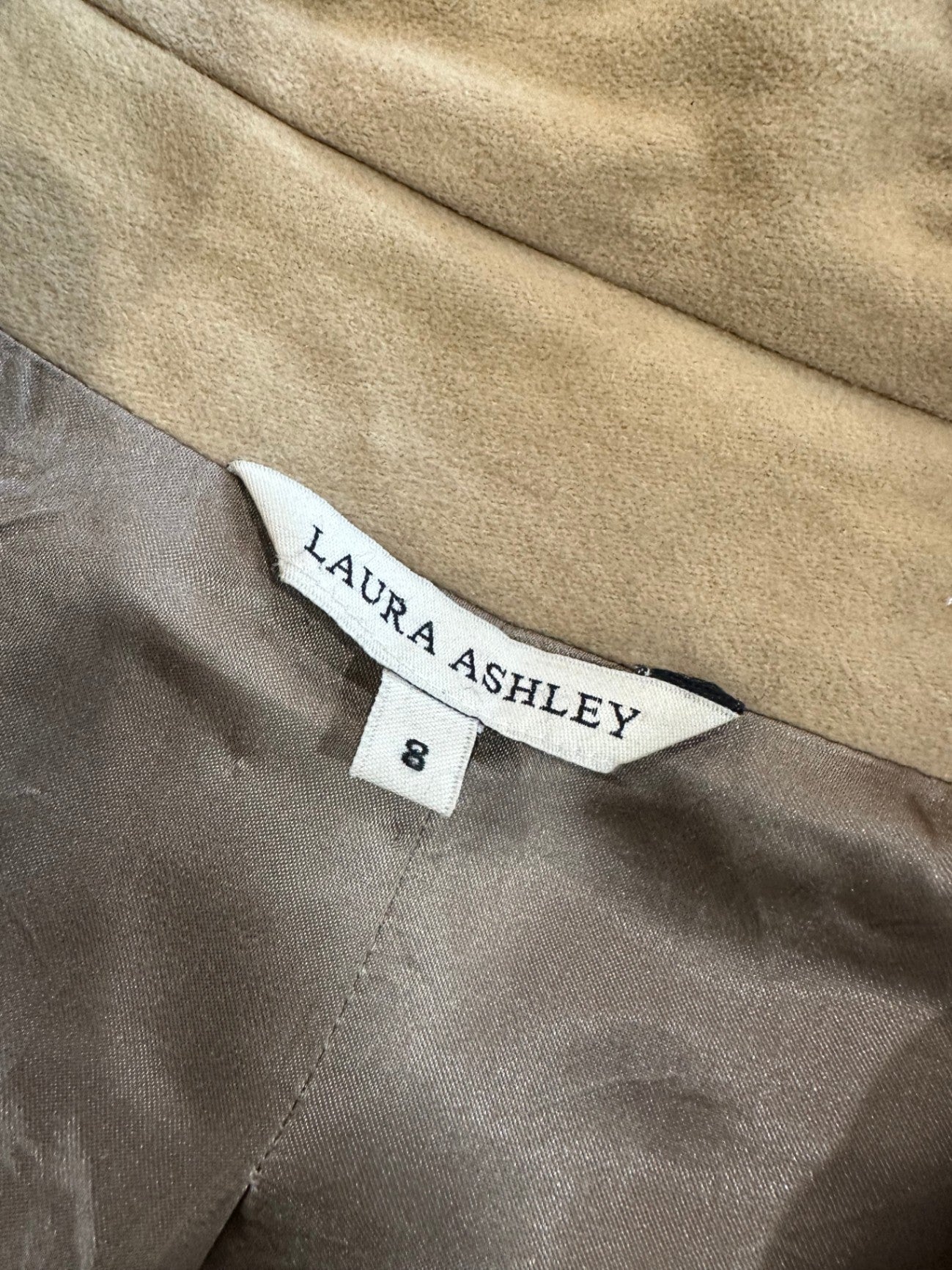Laura Ashley - Crop Jacket - Size 8 - Beige