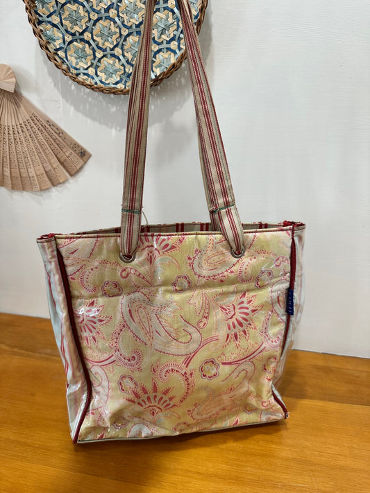 Lulu Australia Handbag Beige and red