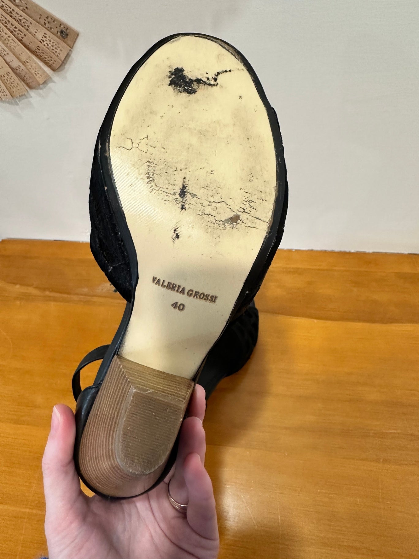 Vizzano - Sandals - Size EU38 - Navy blue and brown