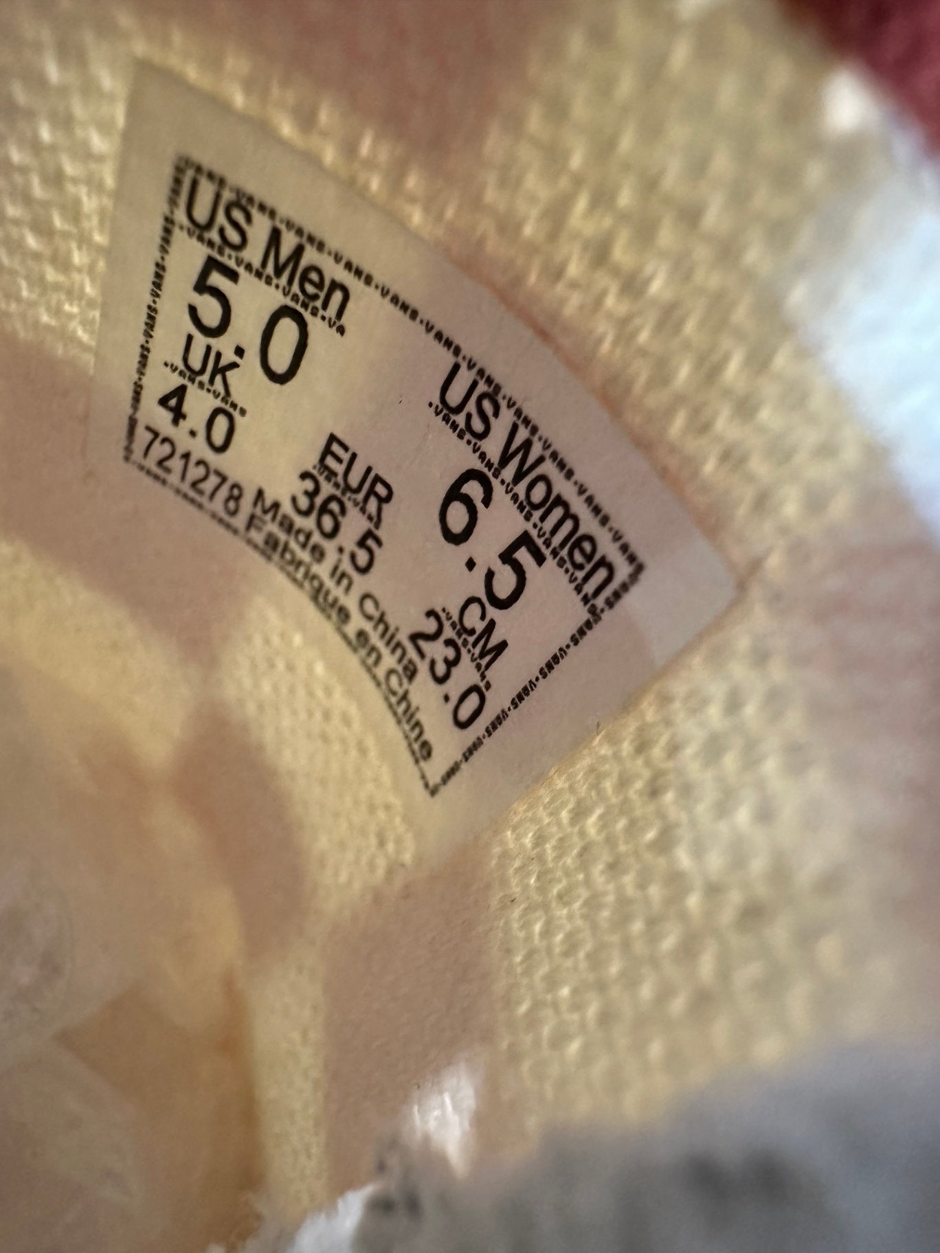 Vans Shoes - Size EU 37 - Rust and White [Signs of wear]