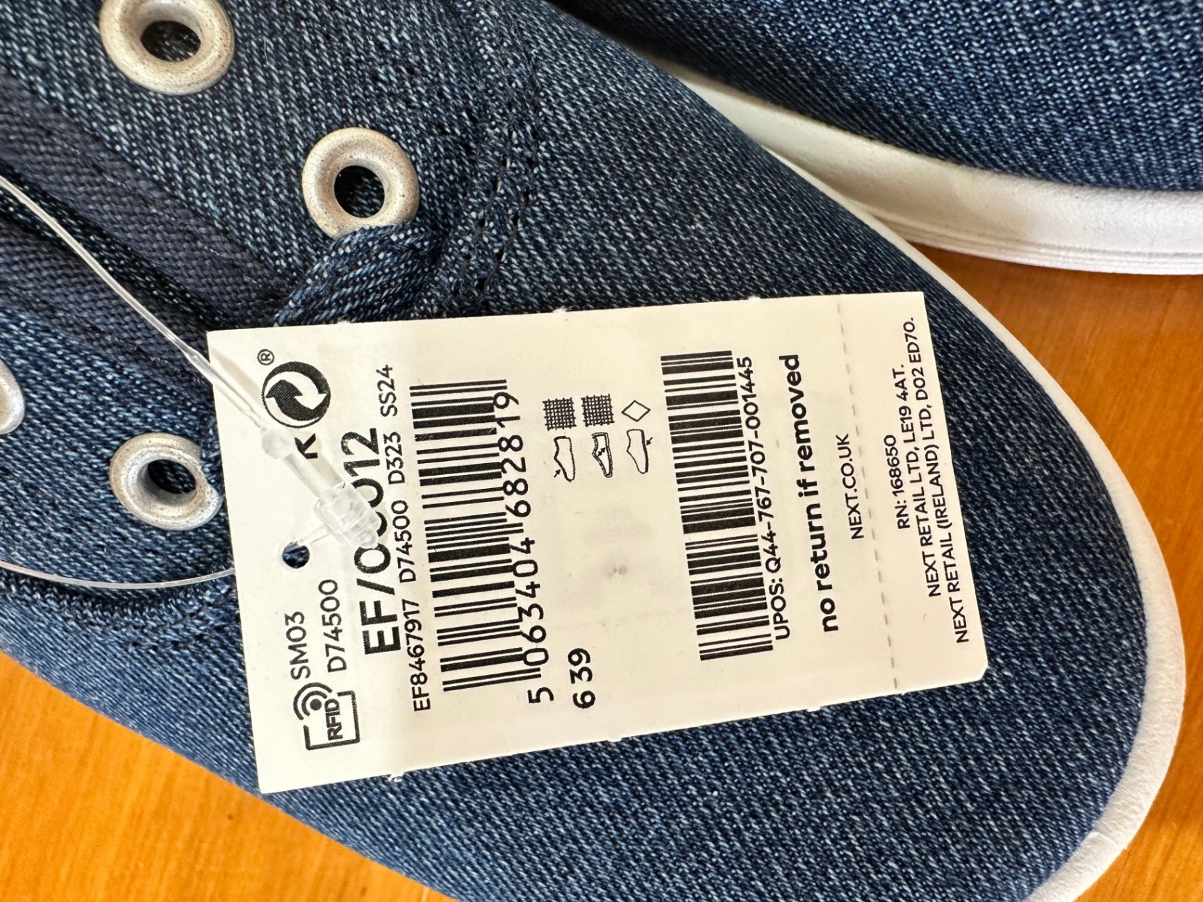 [NEW] NEXT Sneakers - Size EU 39 - Blue Denim